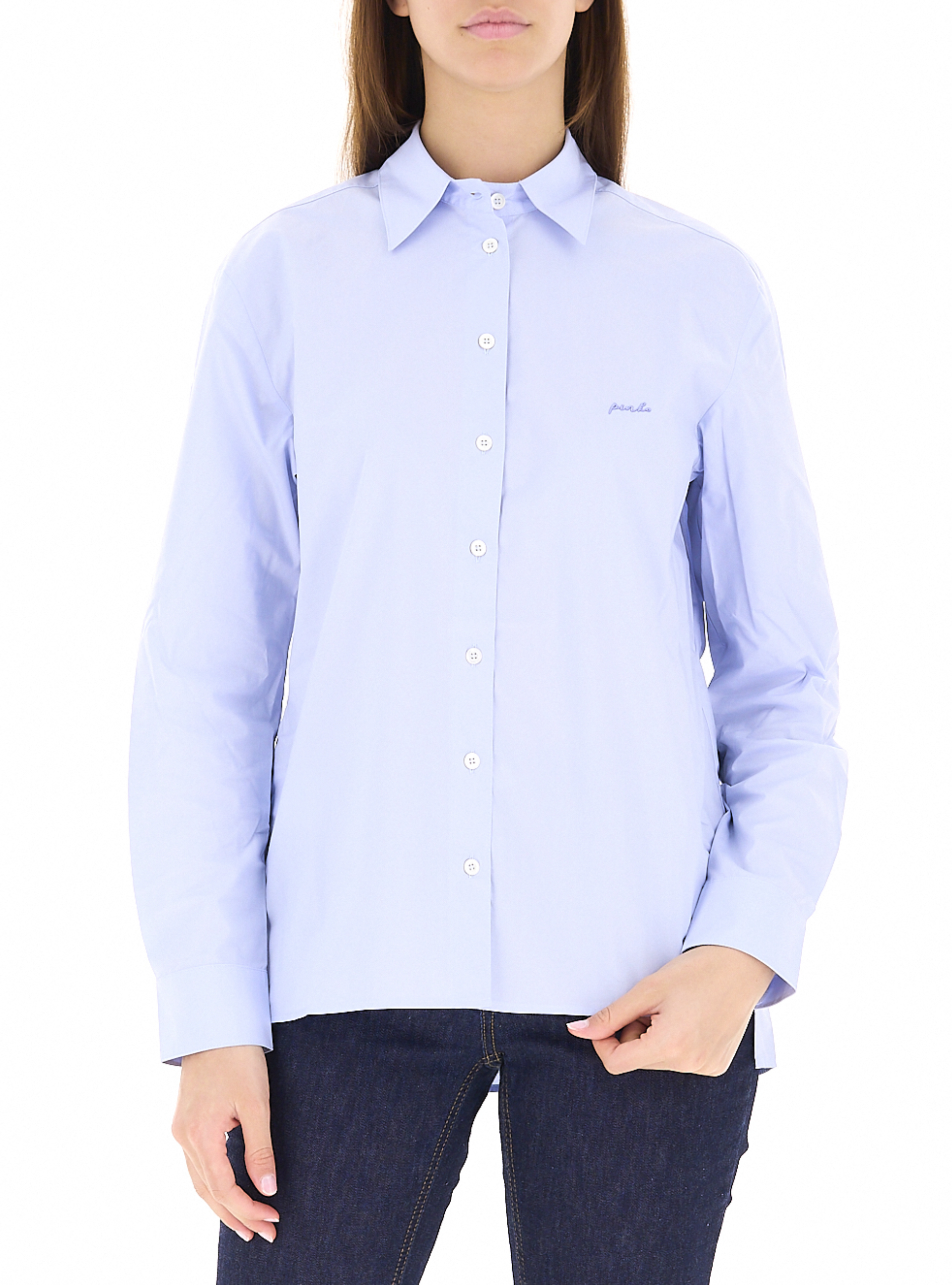 Camicia maniche lunghe AZZURRO OXFORD 42