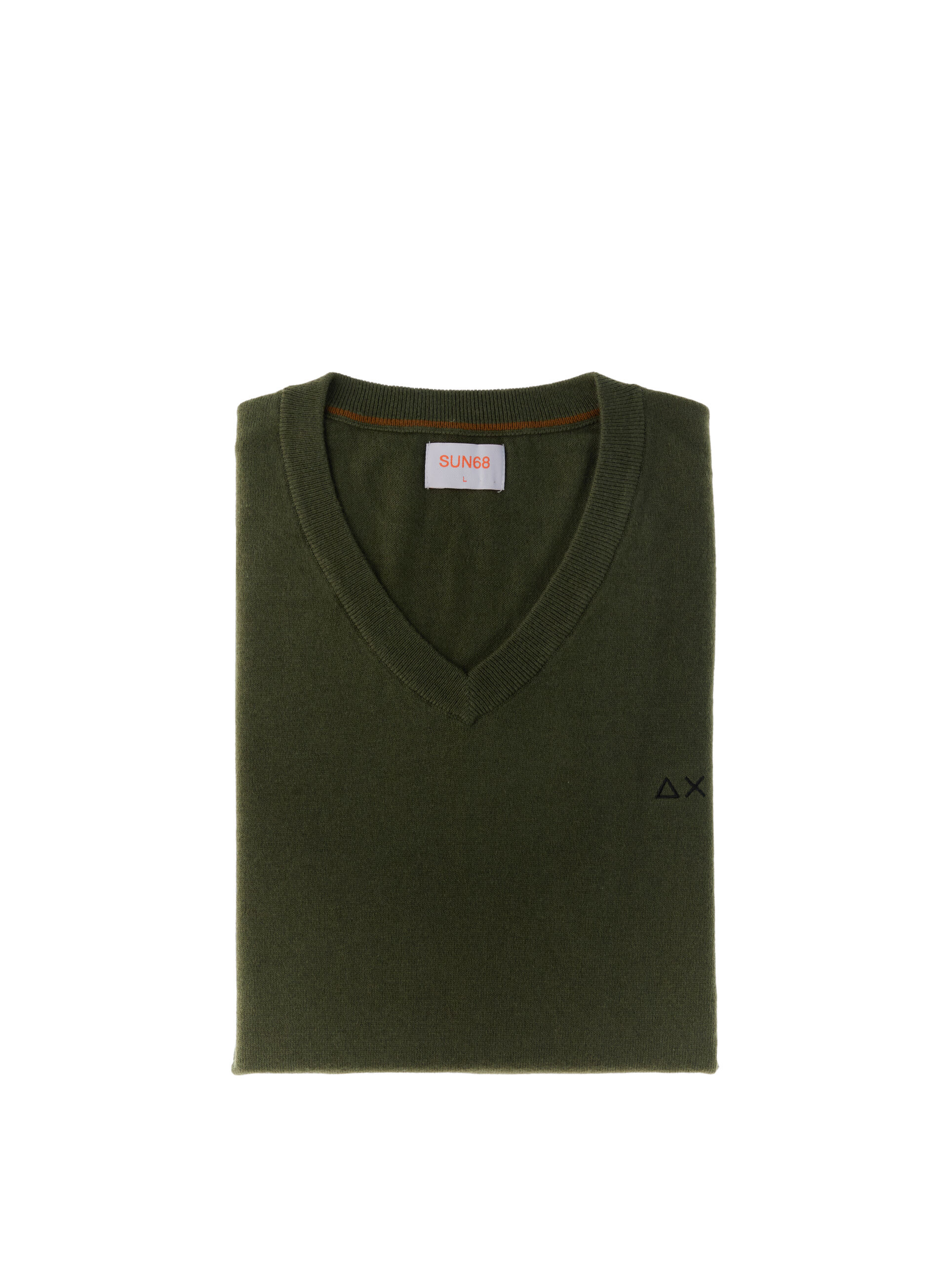 Maglia lana cotone VERDE OLIVA