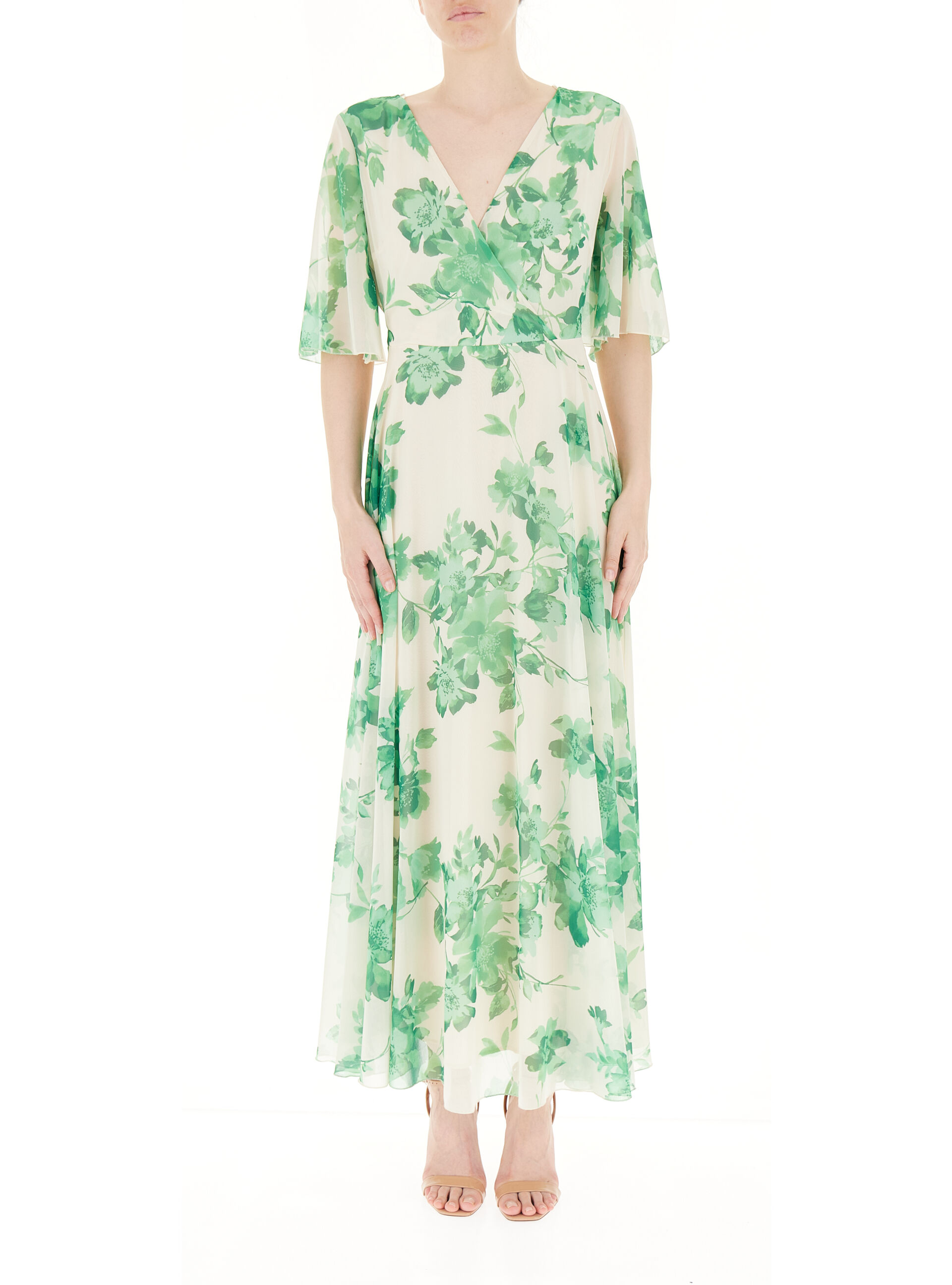 Abito in fantasia VERDE XS