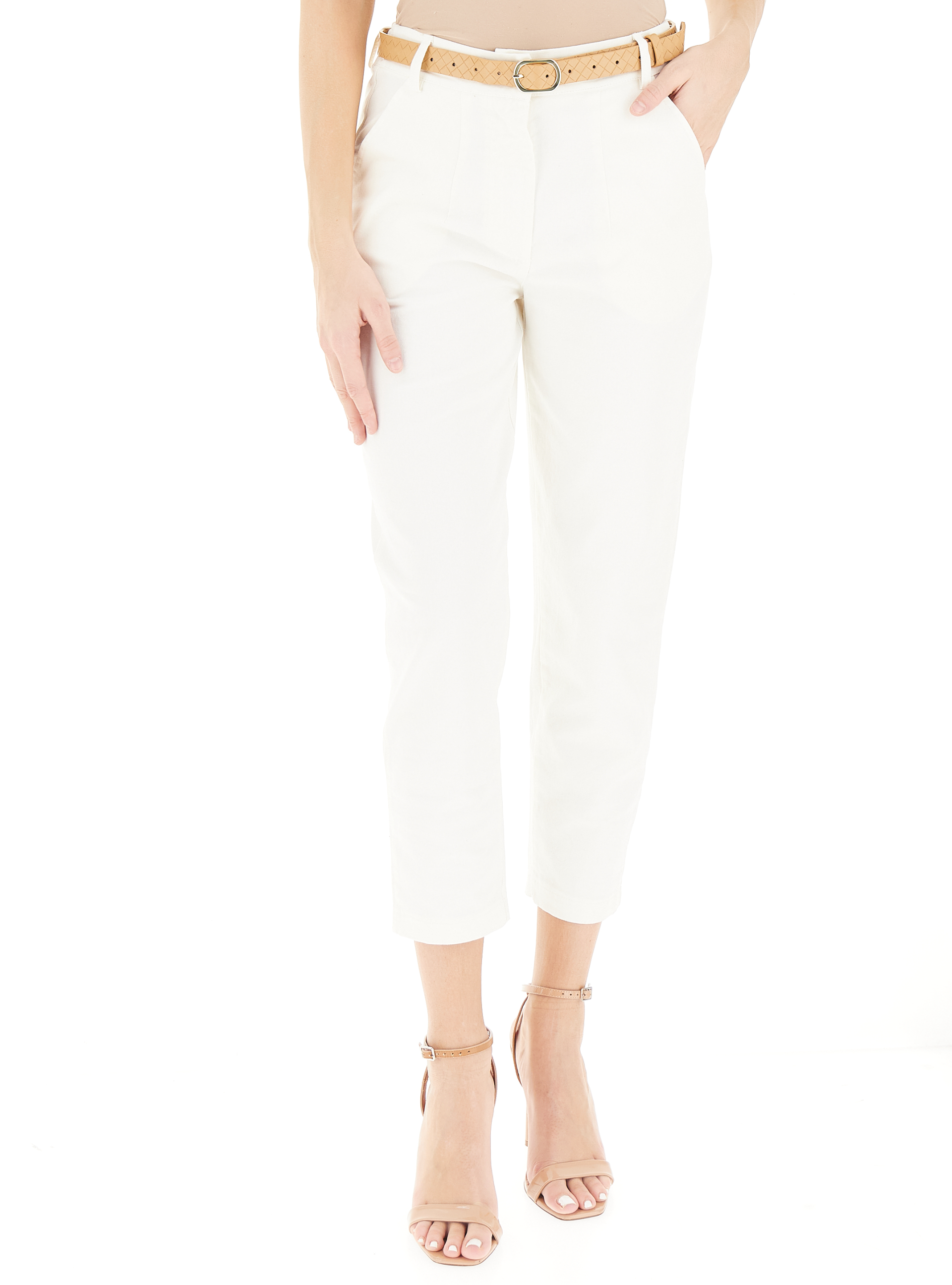 Pantalone a sigaretta BIANCO 40