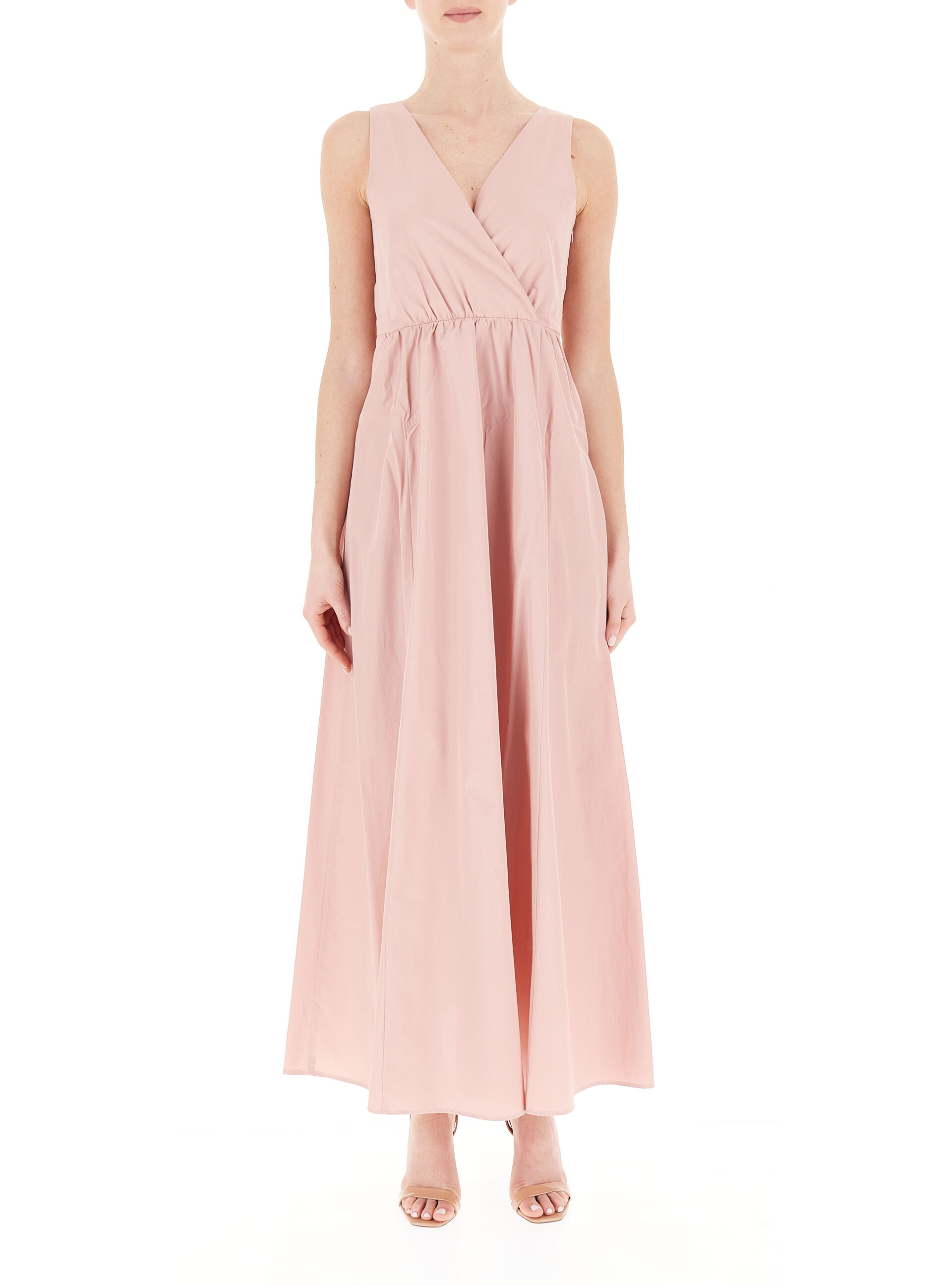 Abito lungo svasato ROSA CHIARO 42
