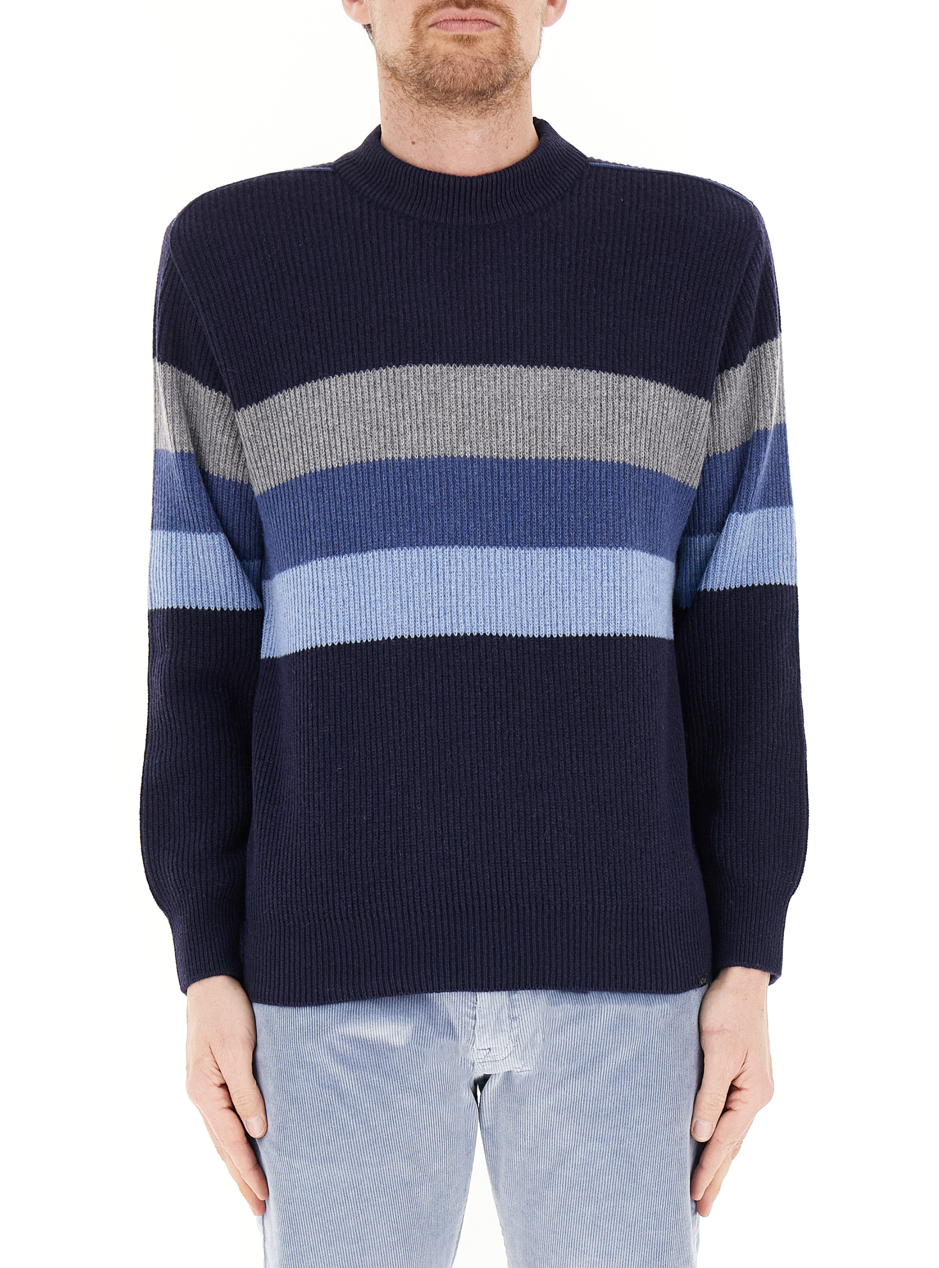 Maglione misto lana BLU NAVY