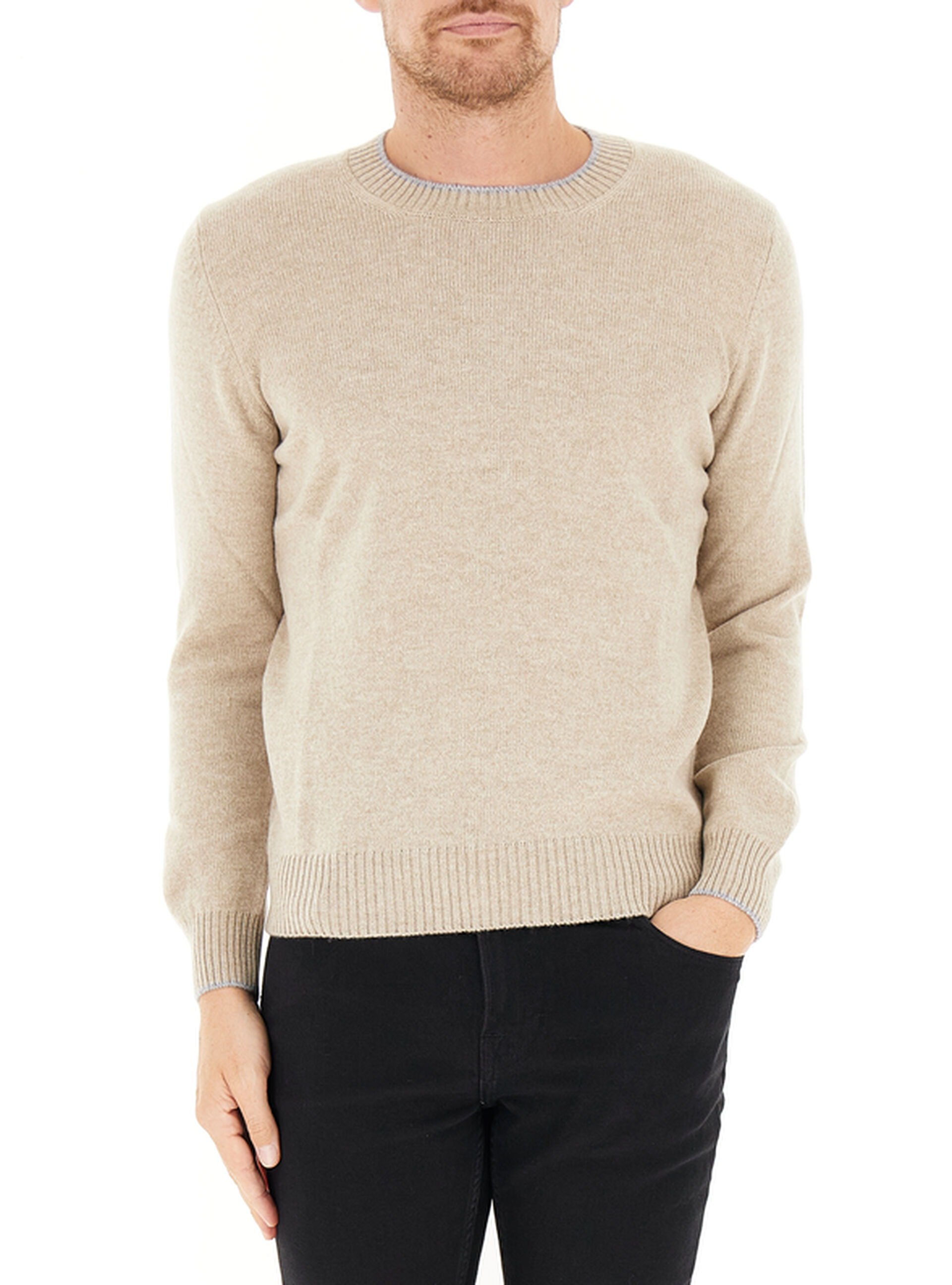 Maglione girocollo BEIGE