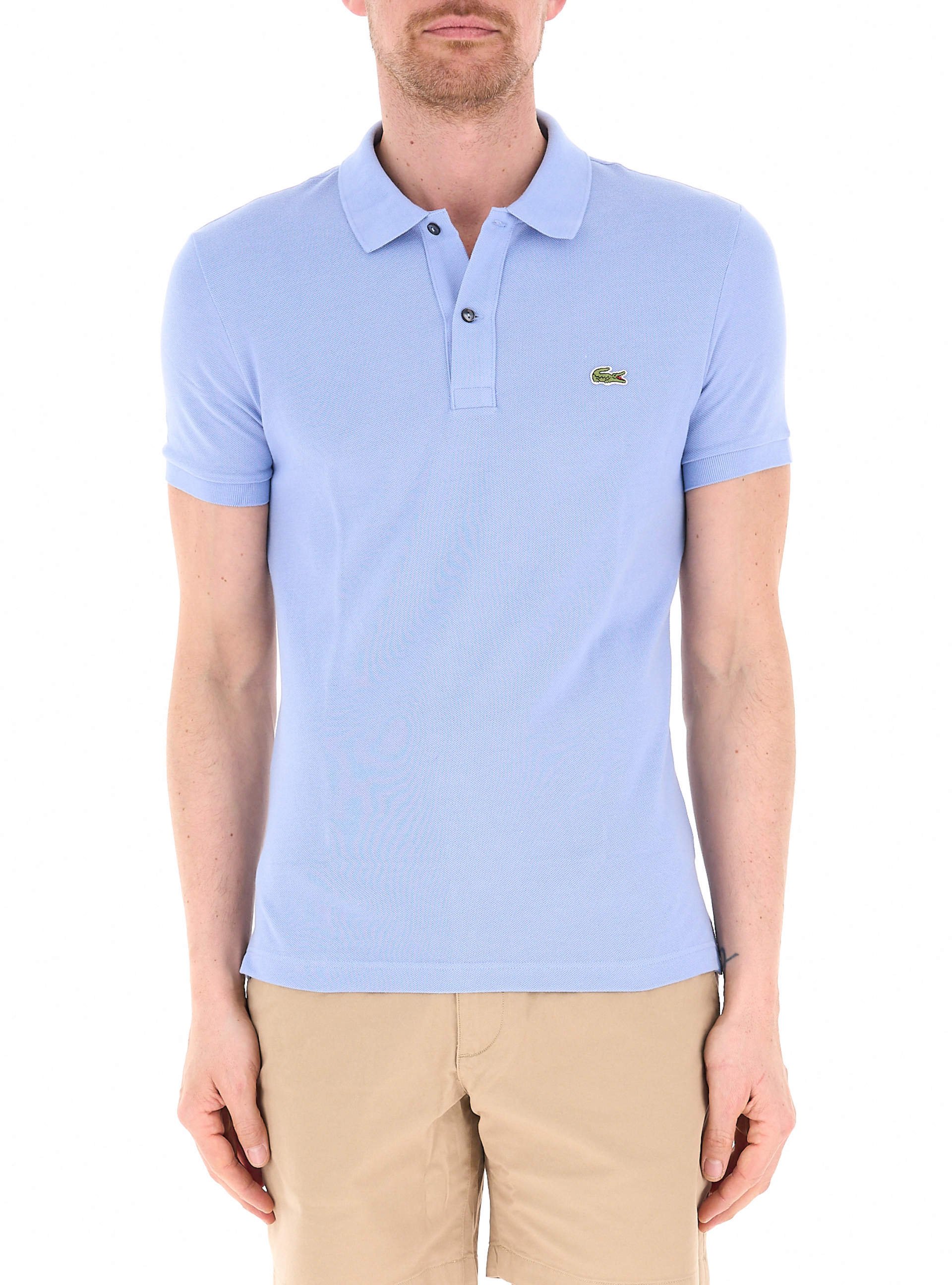 Polo in cotone AZZURRO CHIARO 3
