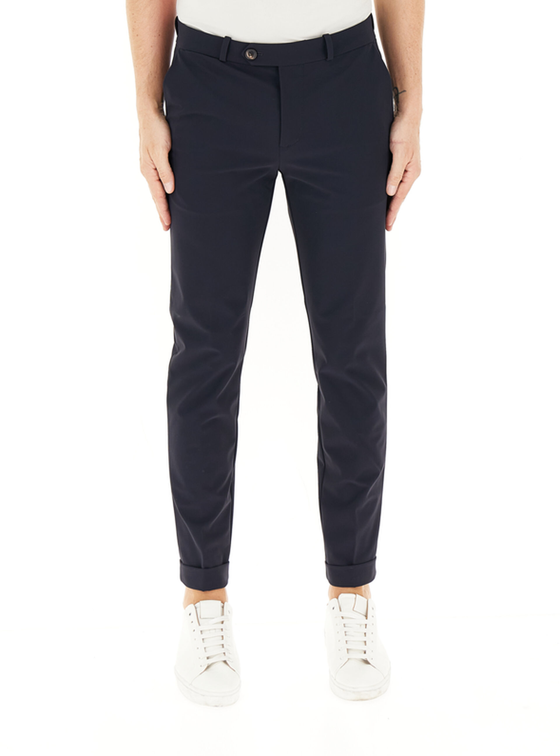 Pantalone tessuto tecnico BLU SCURO