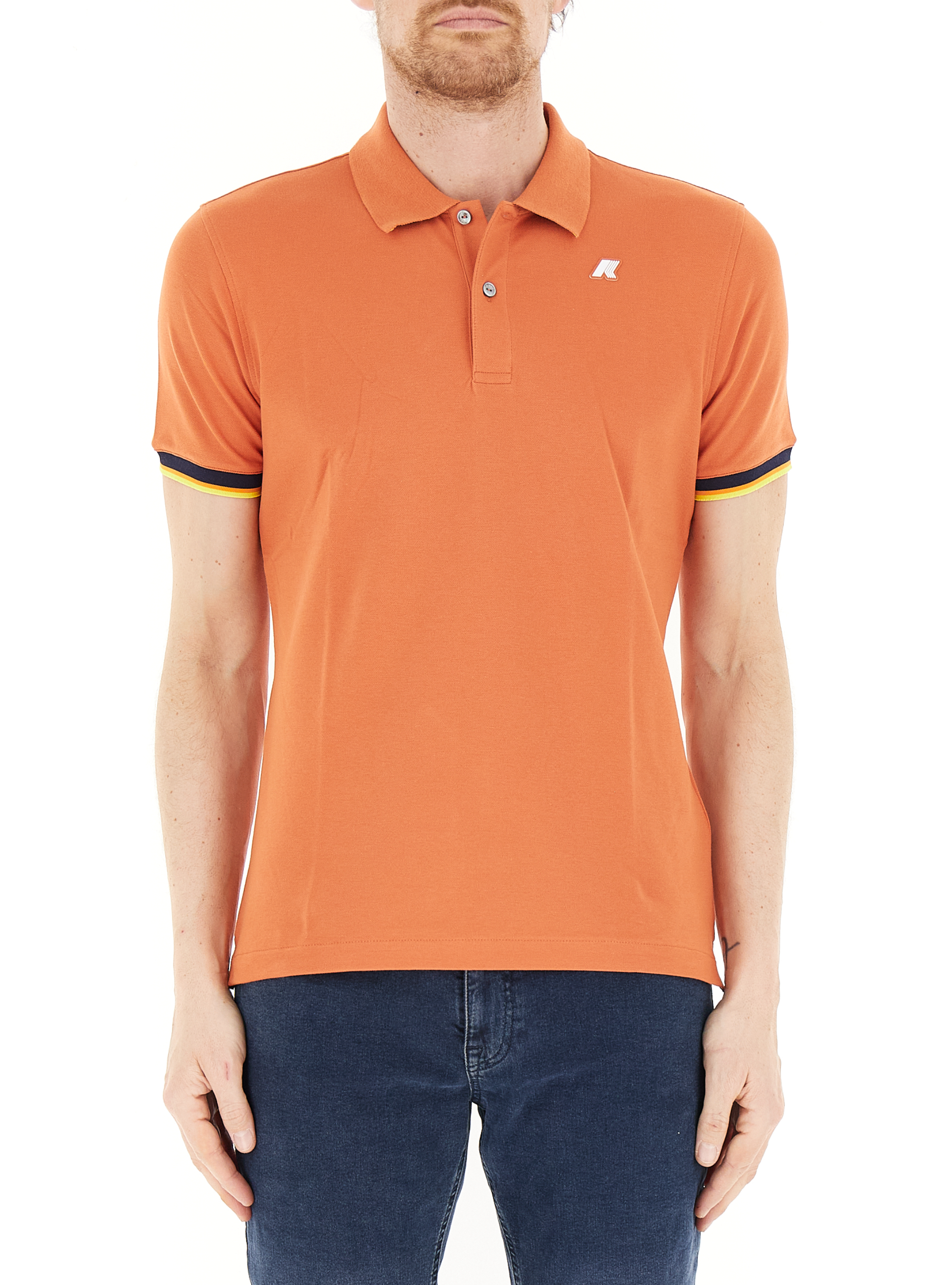 Polo maniche corte ARANCIONE XL