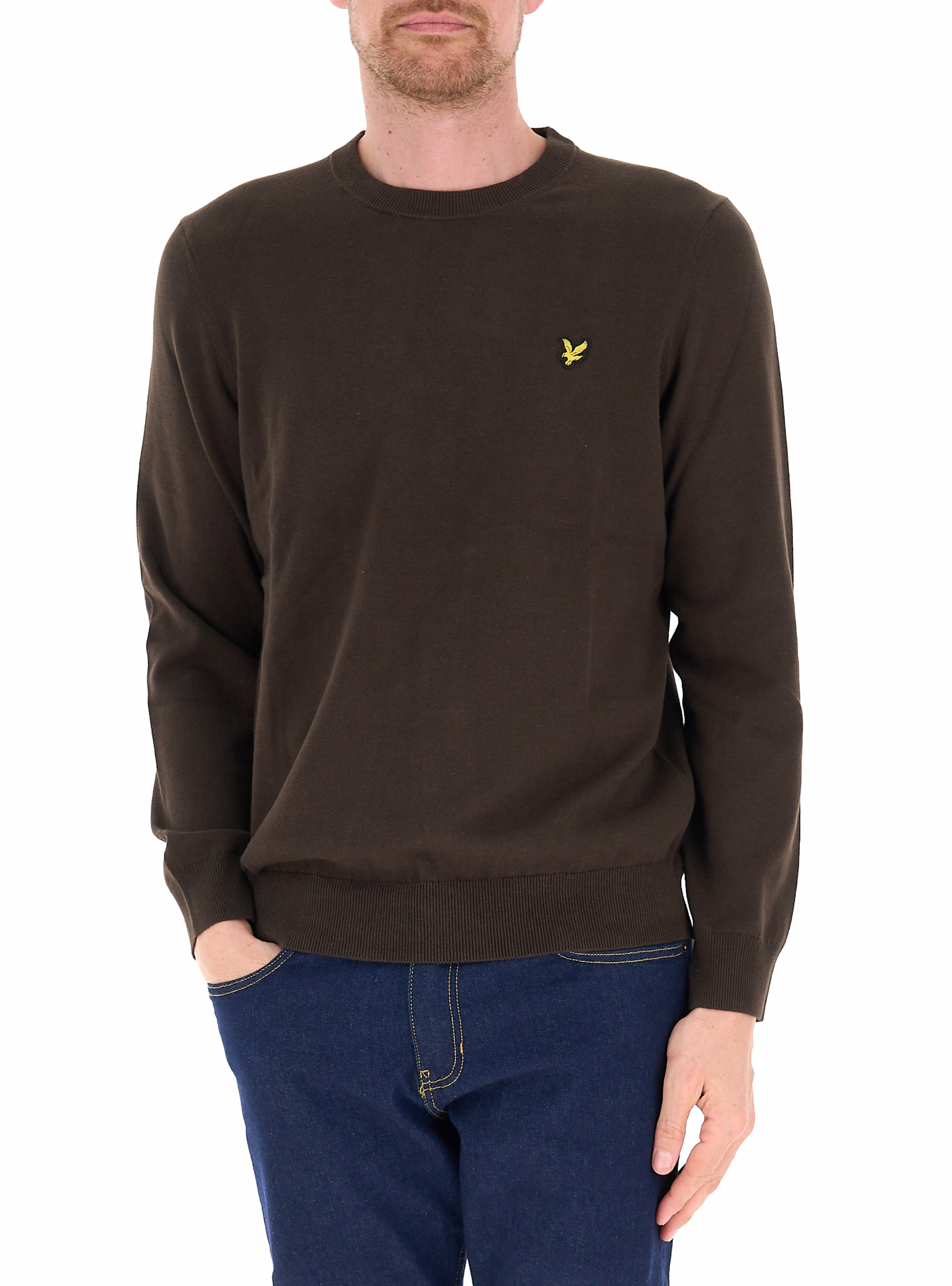 Maglia girocollo MARRONE