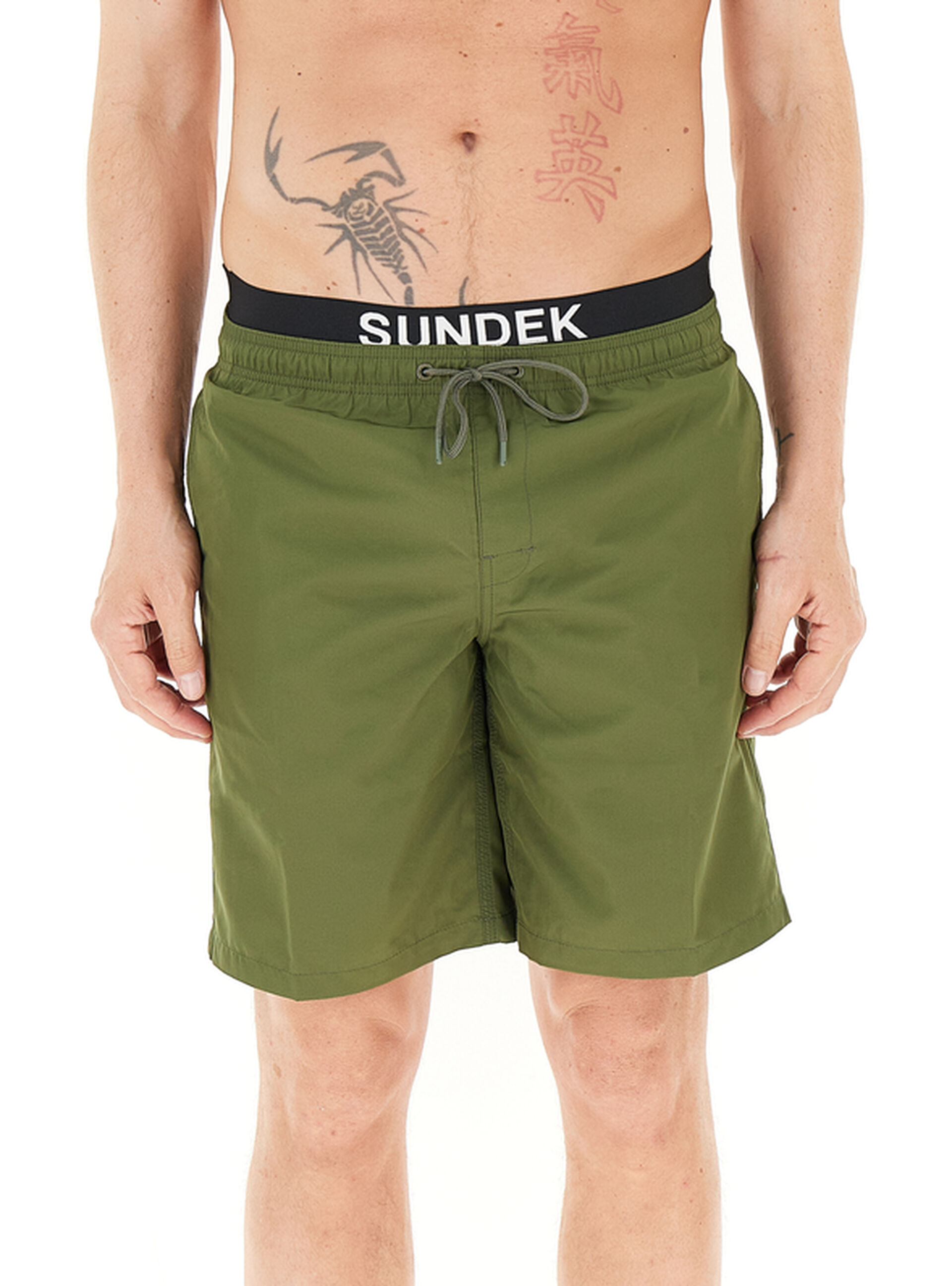 SUNDEK Shorts da bagno VERDE OLIVA
