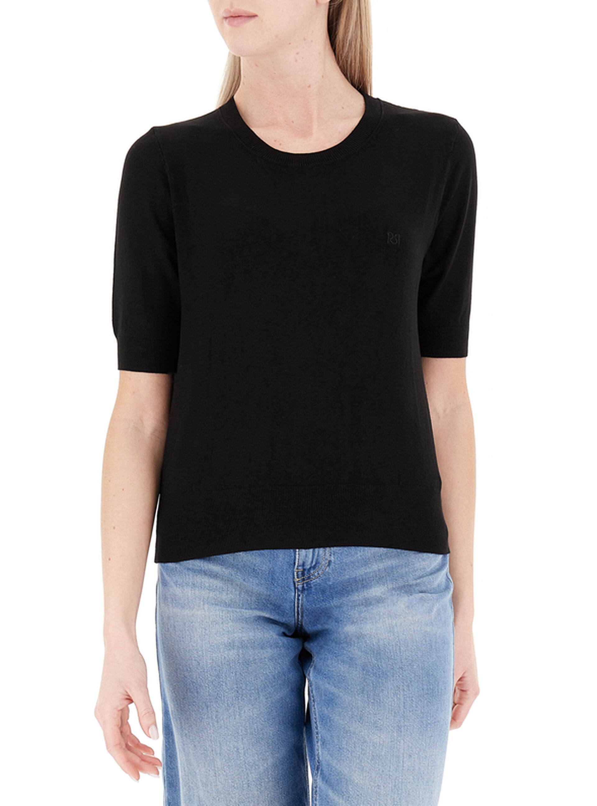 RINASCIMENTO Maglia girocollo NERO