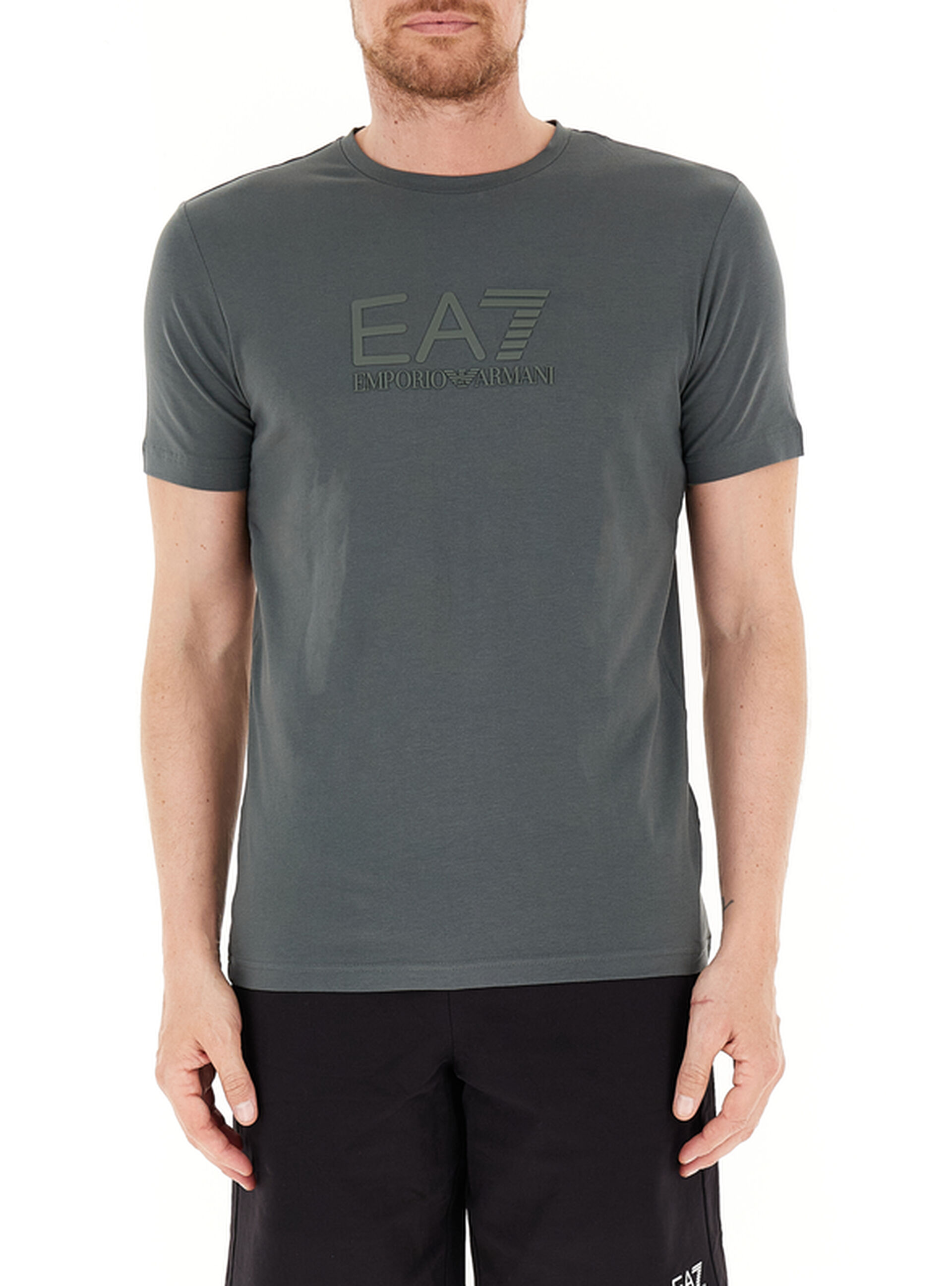 T-shirt girocollo VERDE SCURO XL