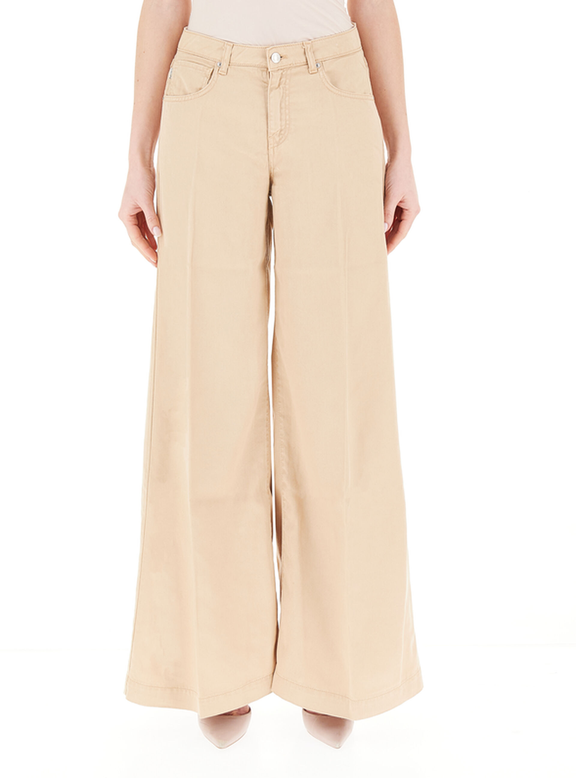 VICOLO Jeans a palazzo BEIGE