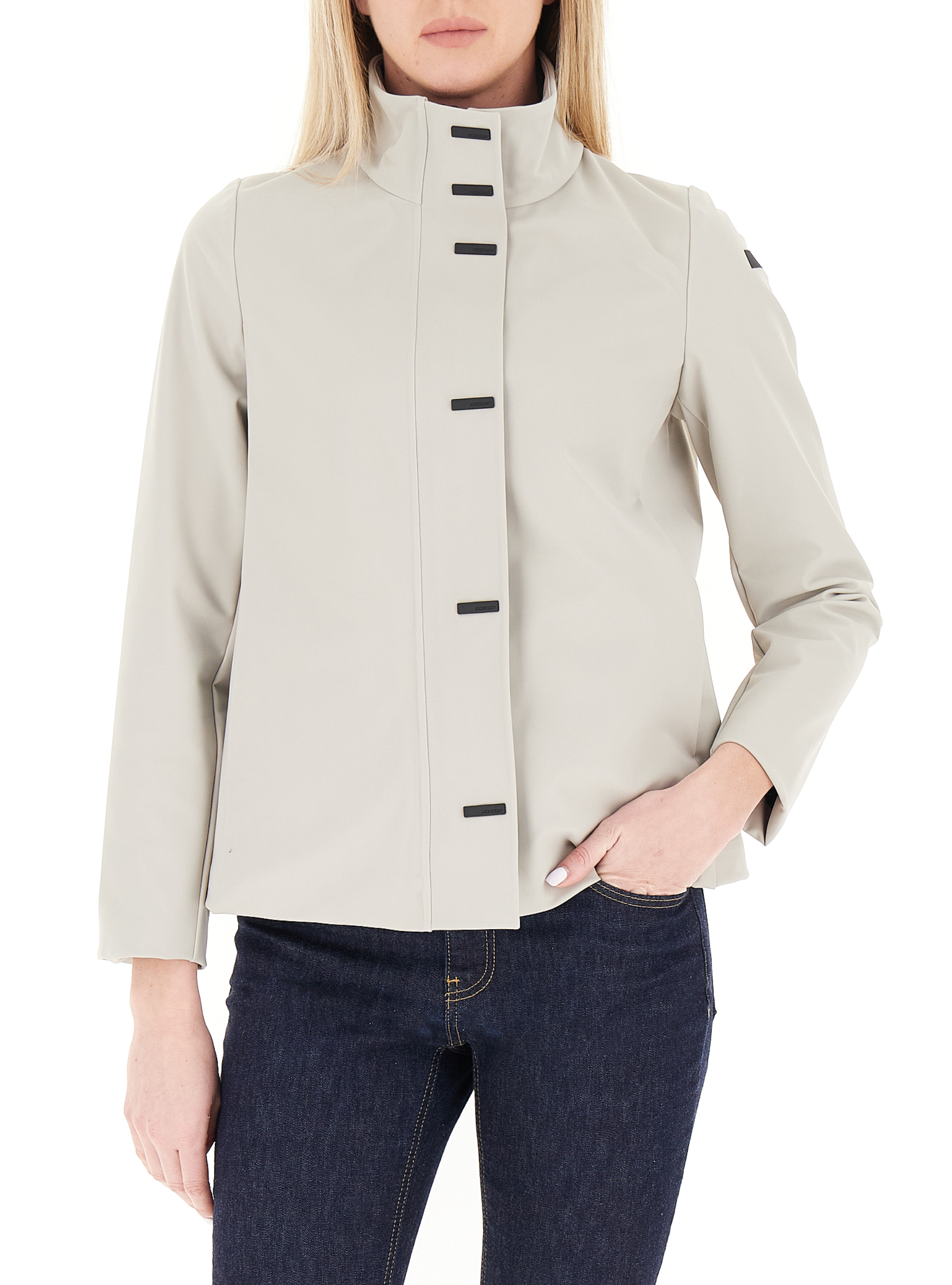Giacca collo alto GRIGIO CHIARO