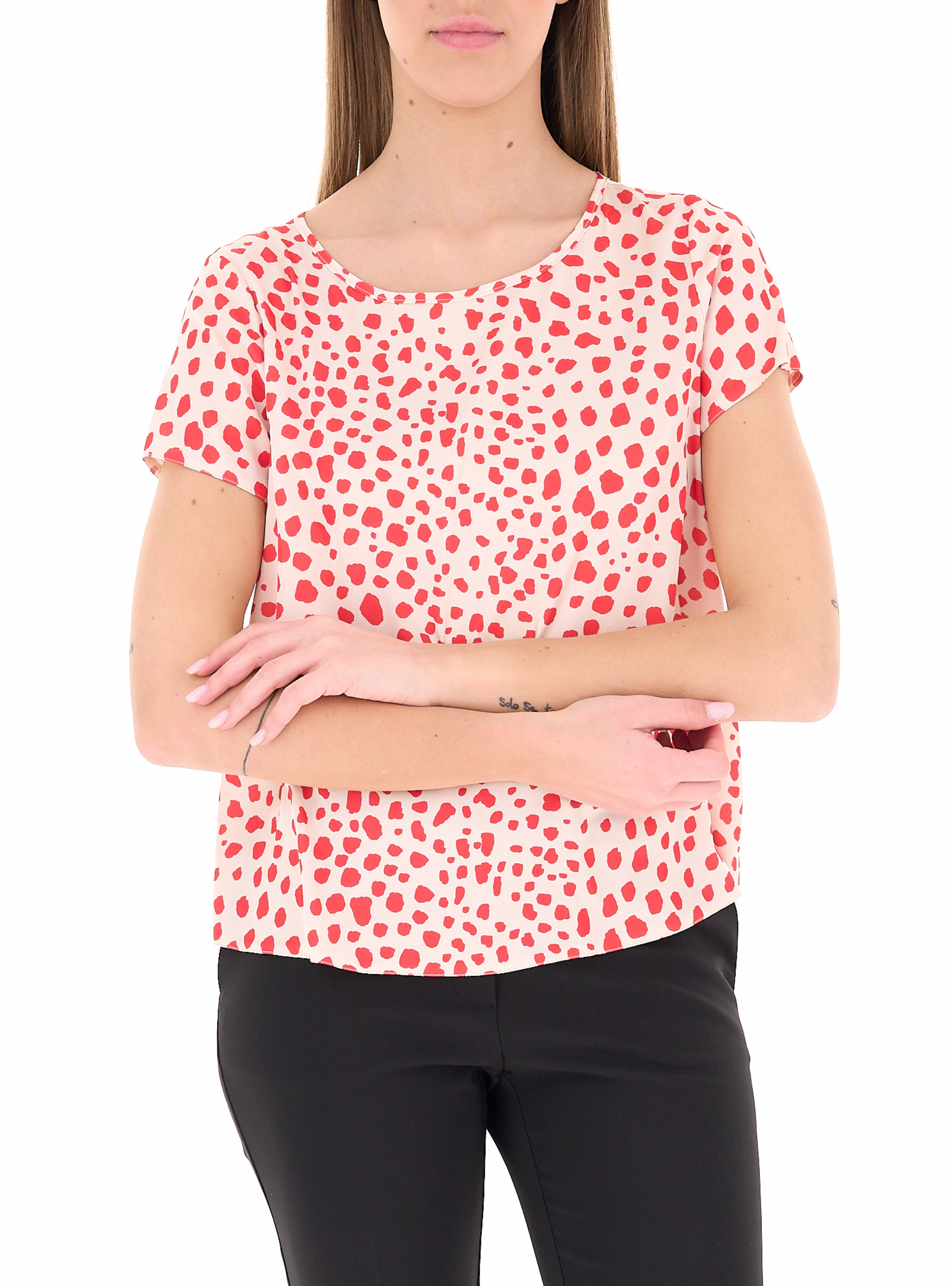 RINASCIMENTO Blusa girocollo ROSSO