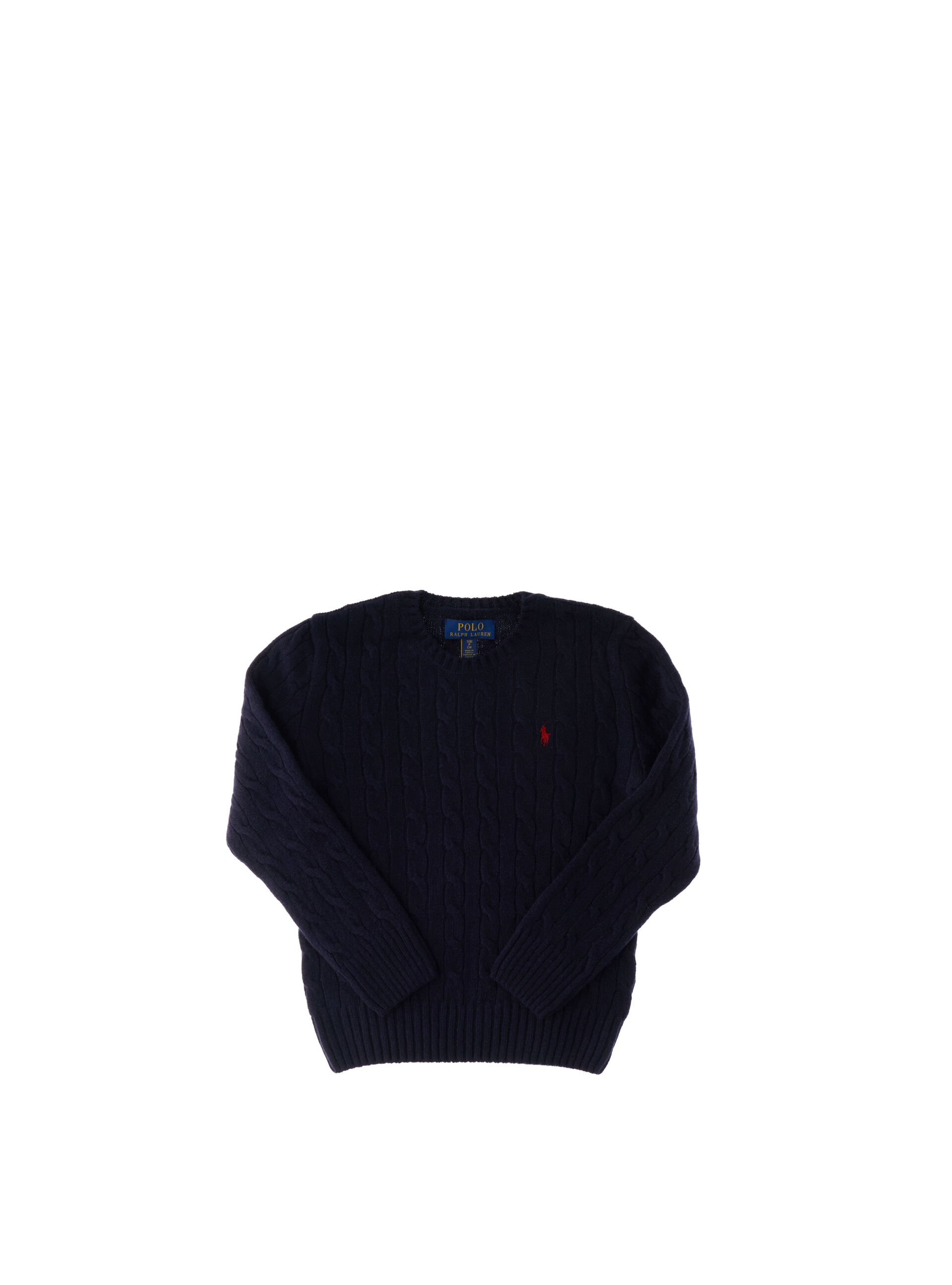 Maglione a trecce POLO BOYS BLU SCURO M