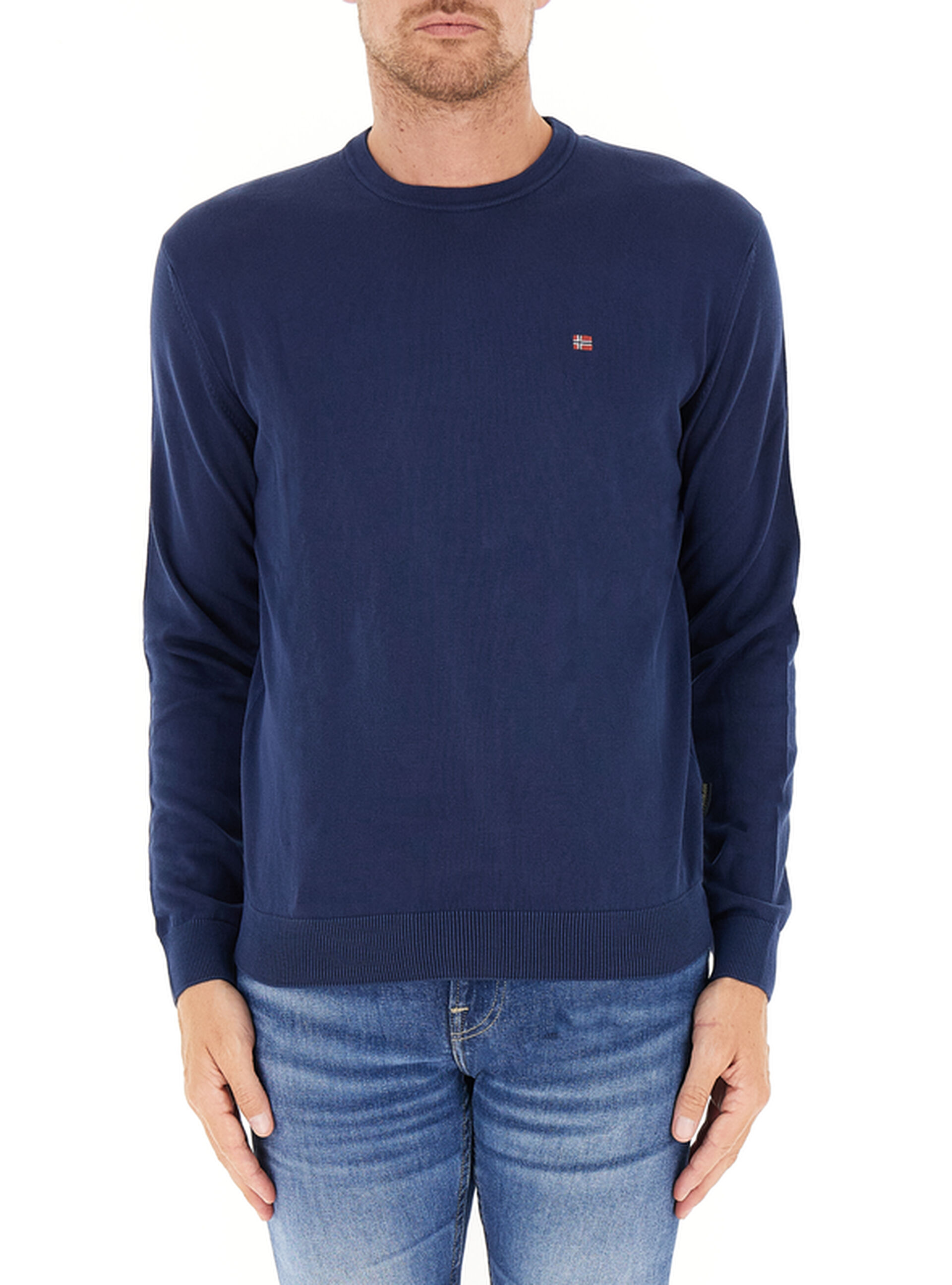 Maglia in cotone BLU SCURO