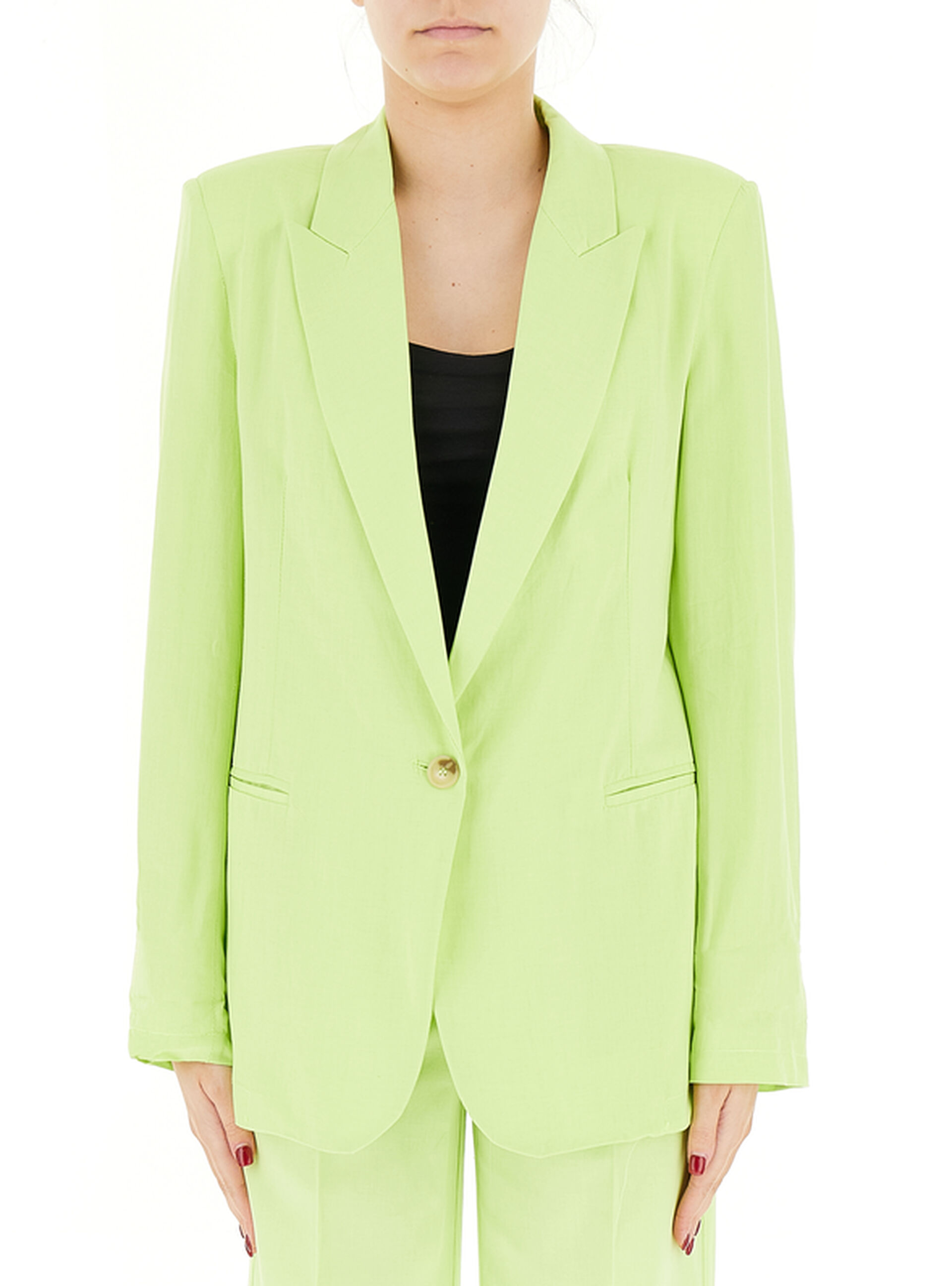 Blazer misto viscosa VERDE XS