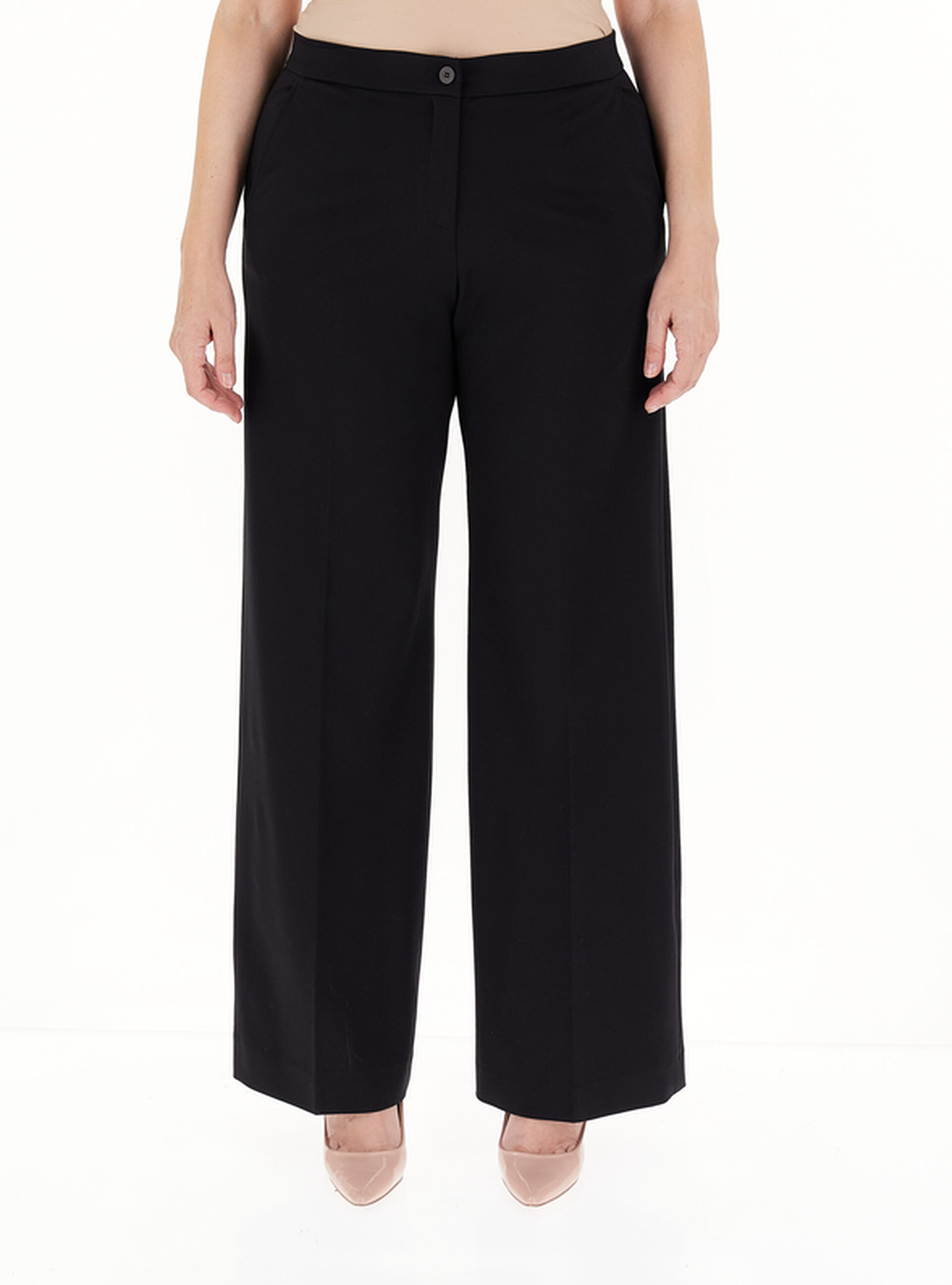 Pantalone gamba ampia NERO