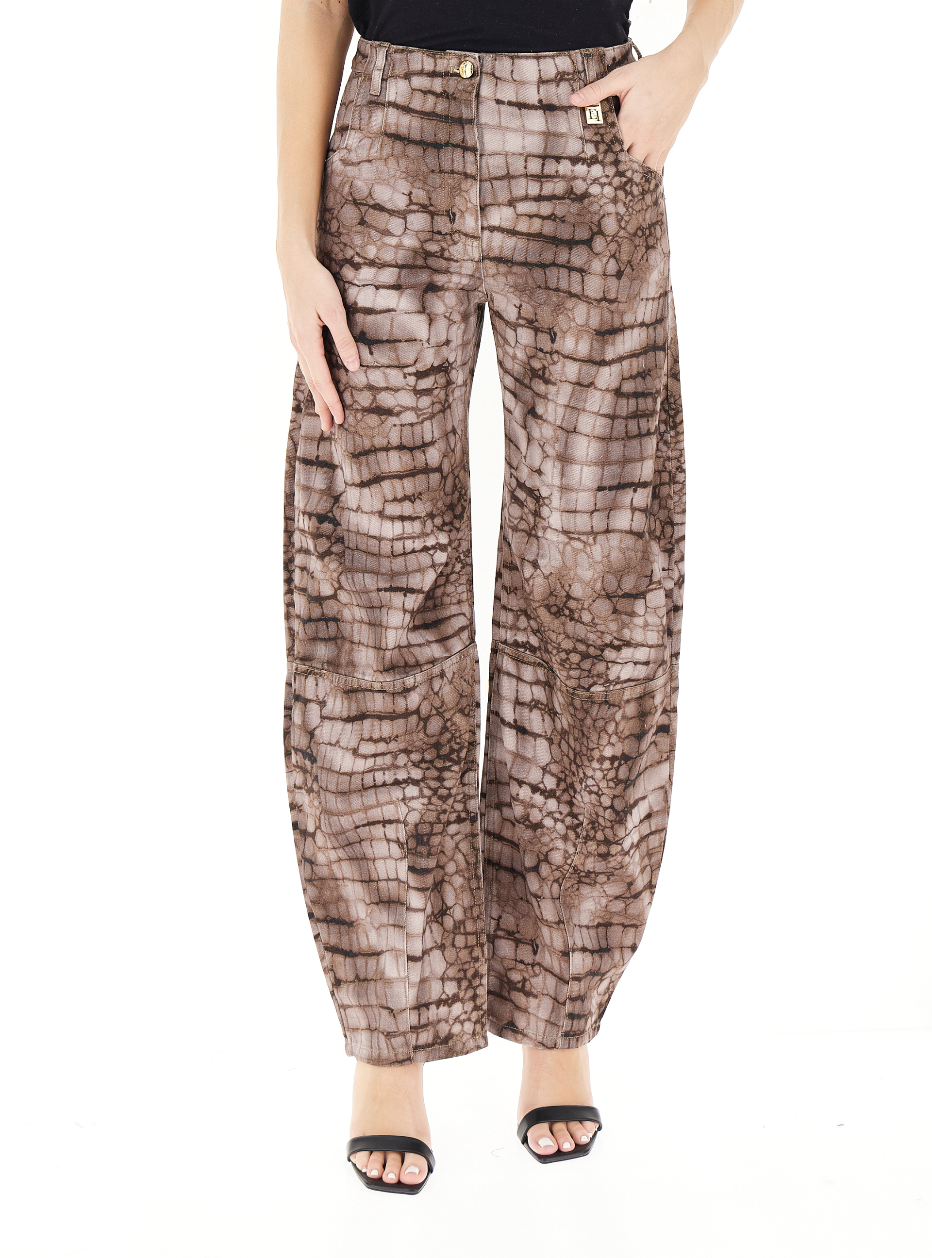 Jeans balloon MARRONE