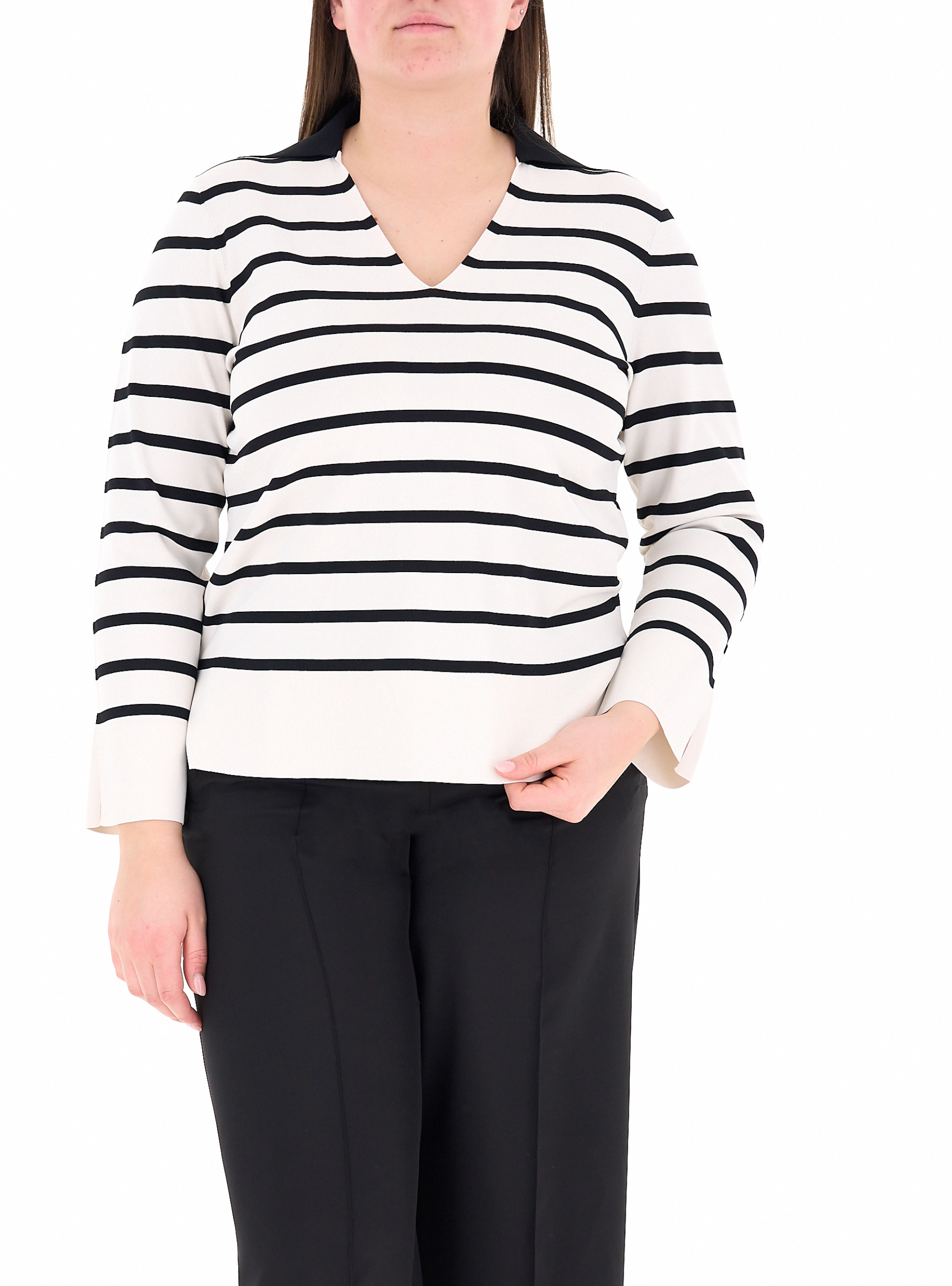 Maglia con colletto PANNA XXL