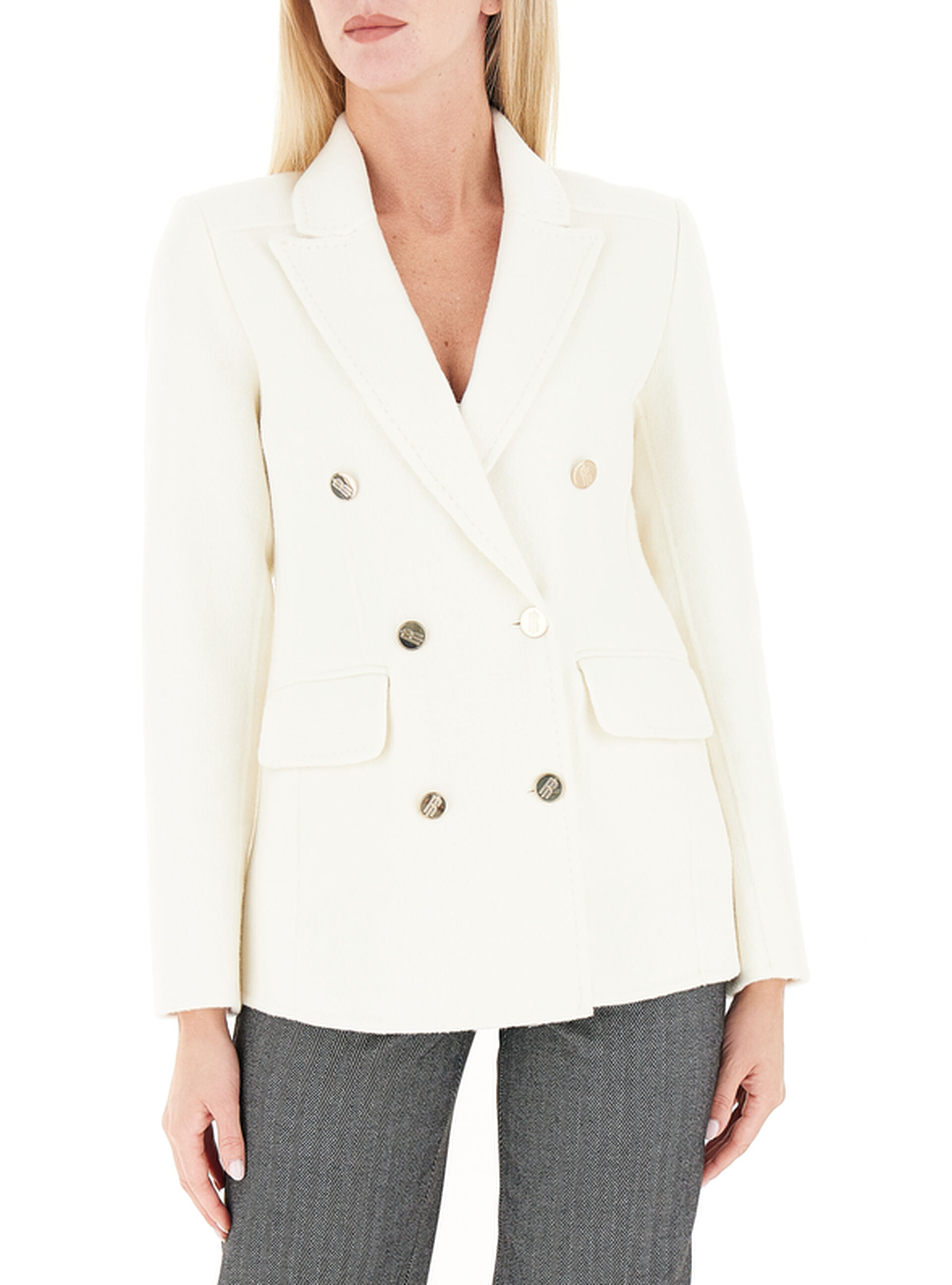 Blazer misto lana AVORIO S