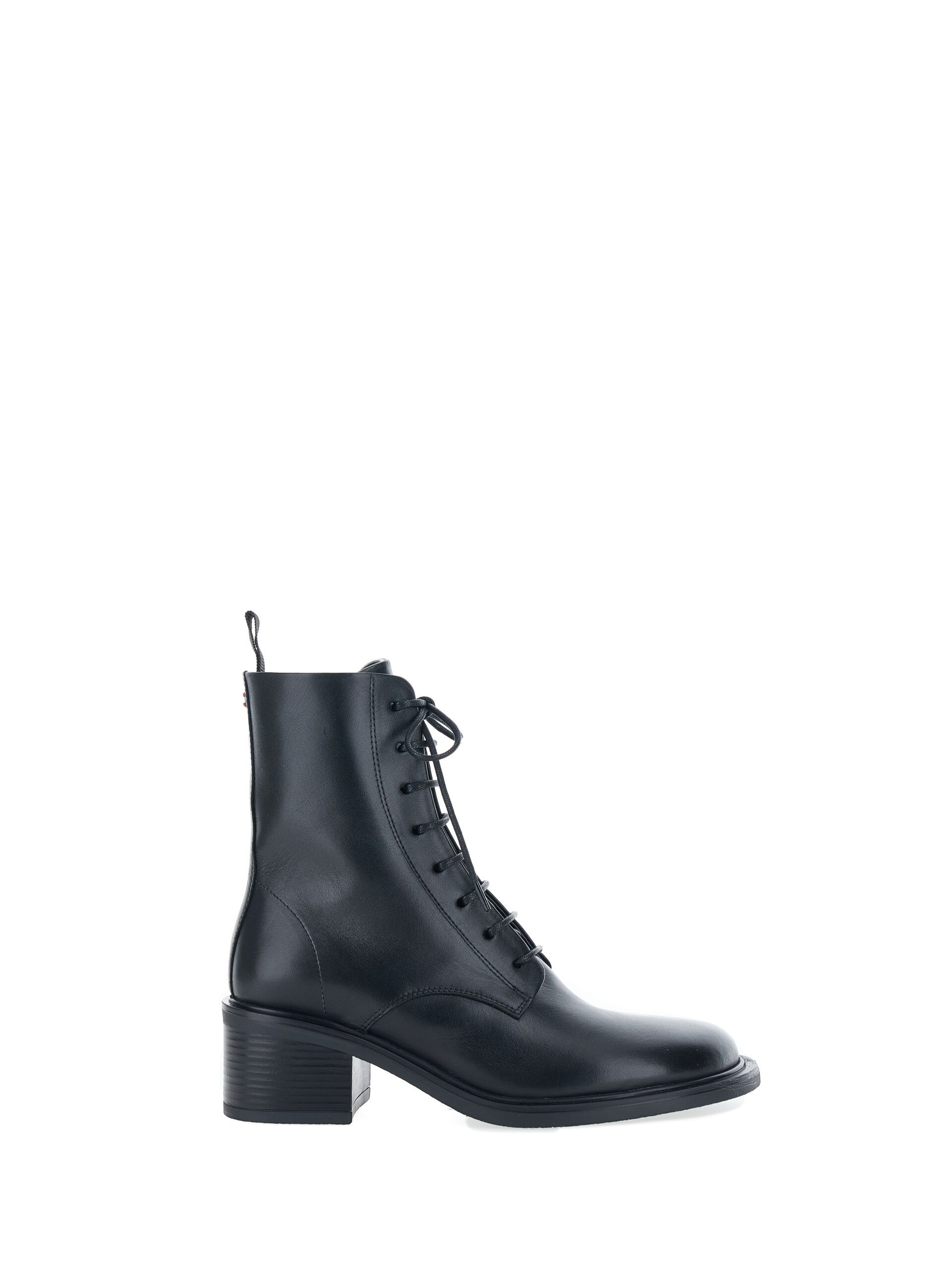 HALMANERA Anfibi in pelle NERO