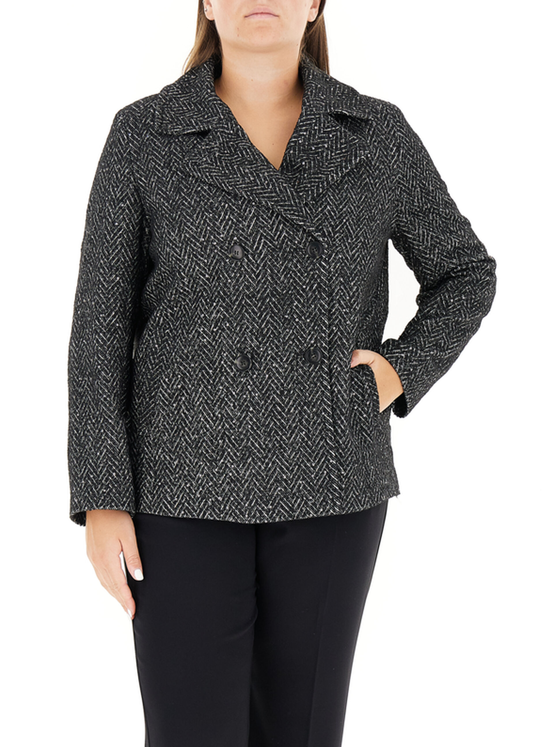 Giacca in tweed GRIGIO SCURO