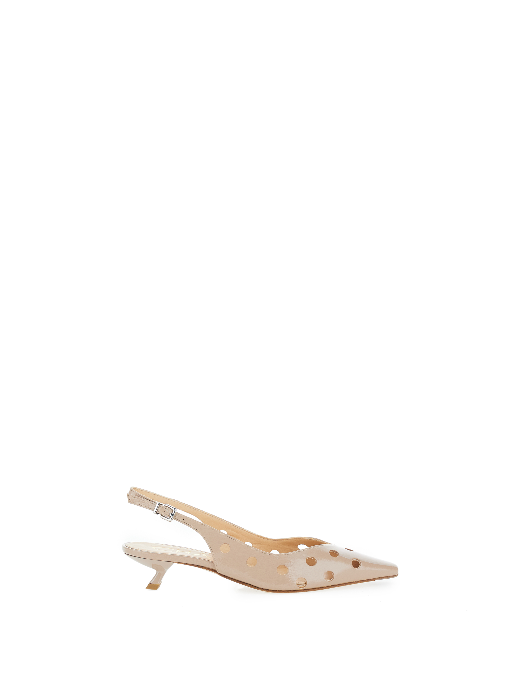 Décolleté slingback pelle BEIGE