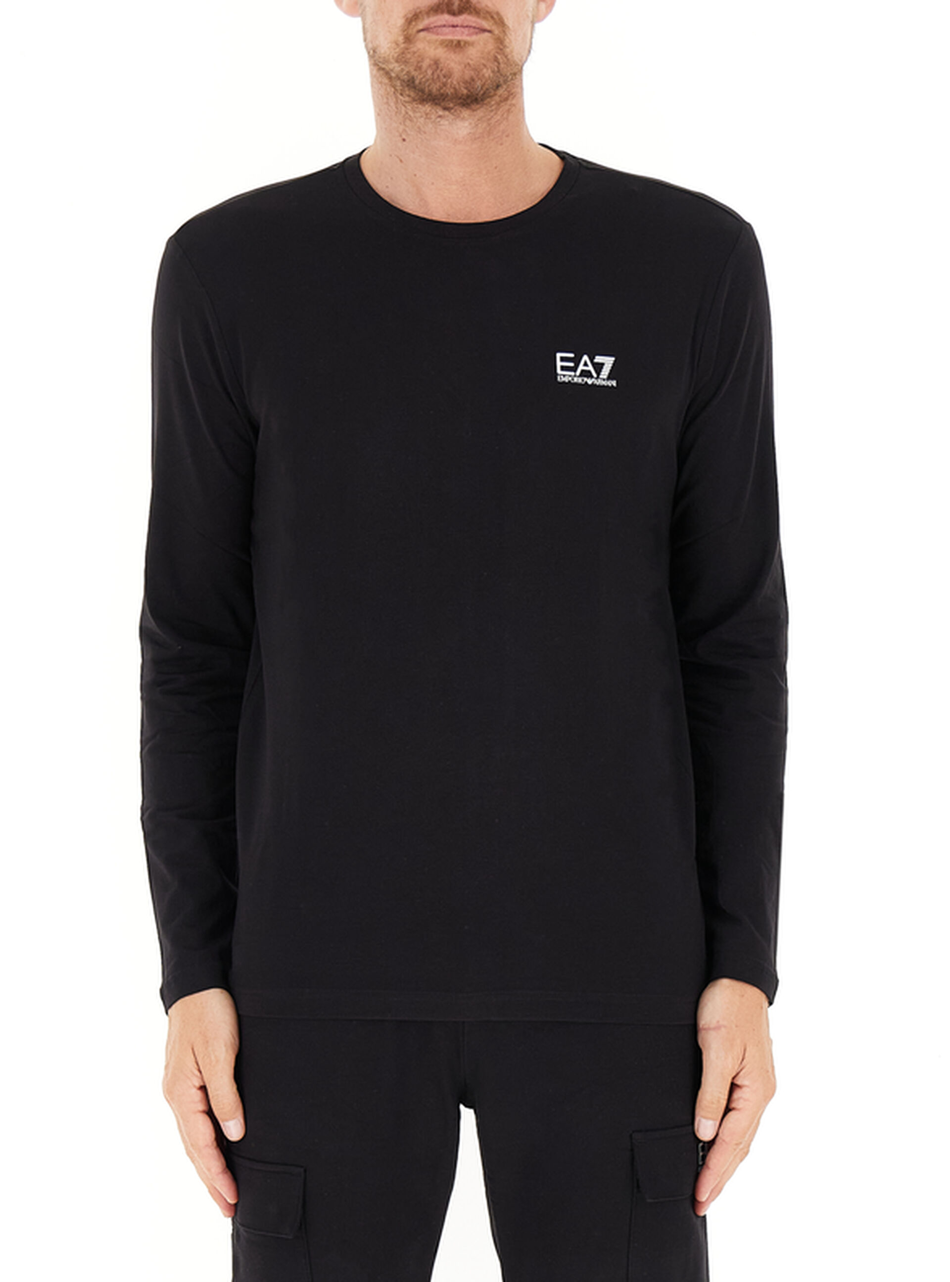T-shirt maniche lunghe NERO