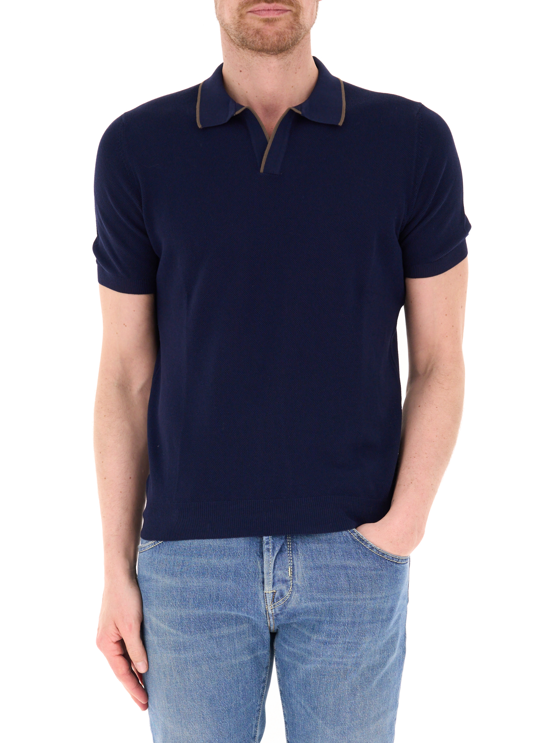 Polo in cotone BLU NOTTE