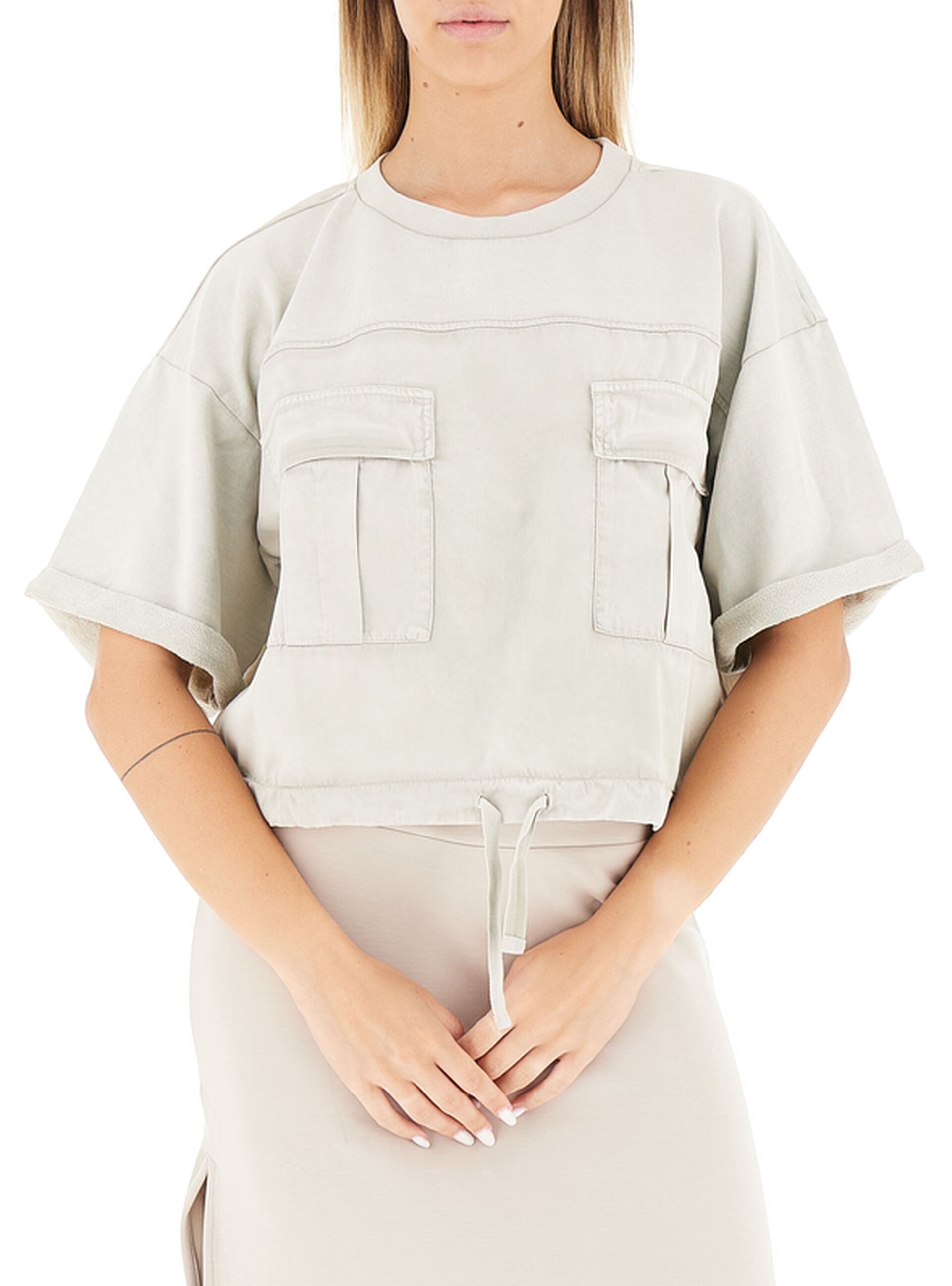 DEHA T-shirt in cotone BEIGE