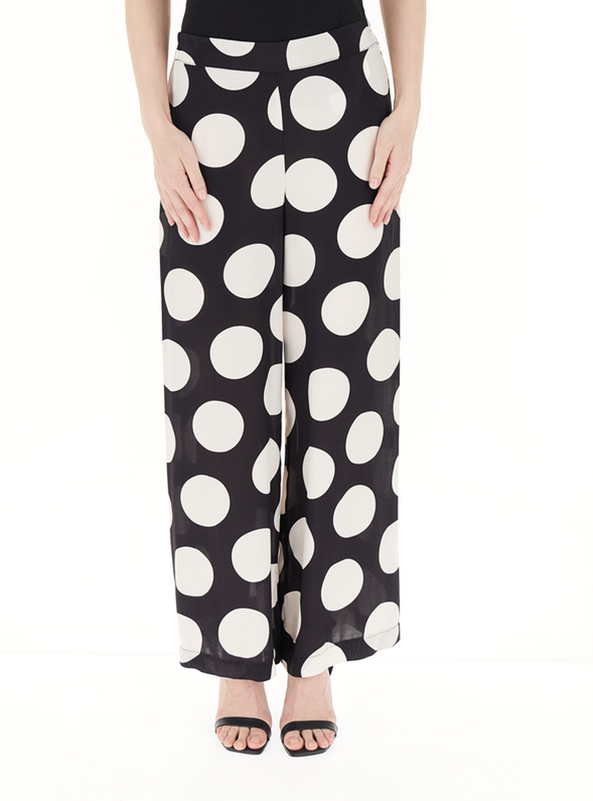 Dixie Pantalone in viscosa NERO