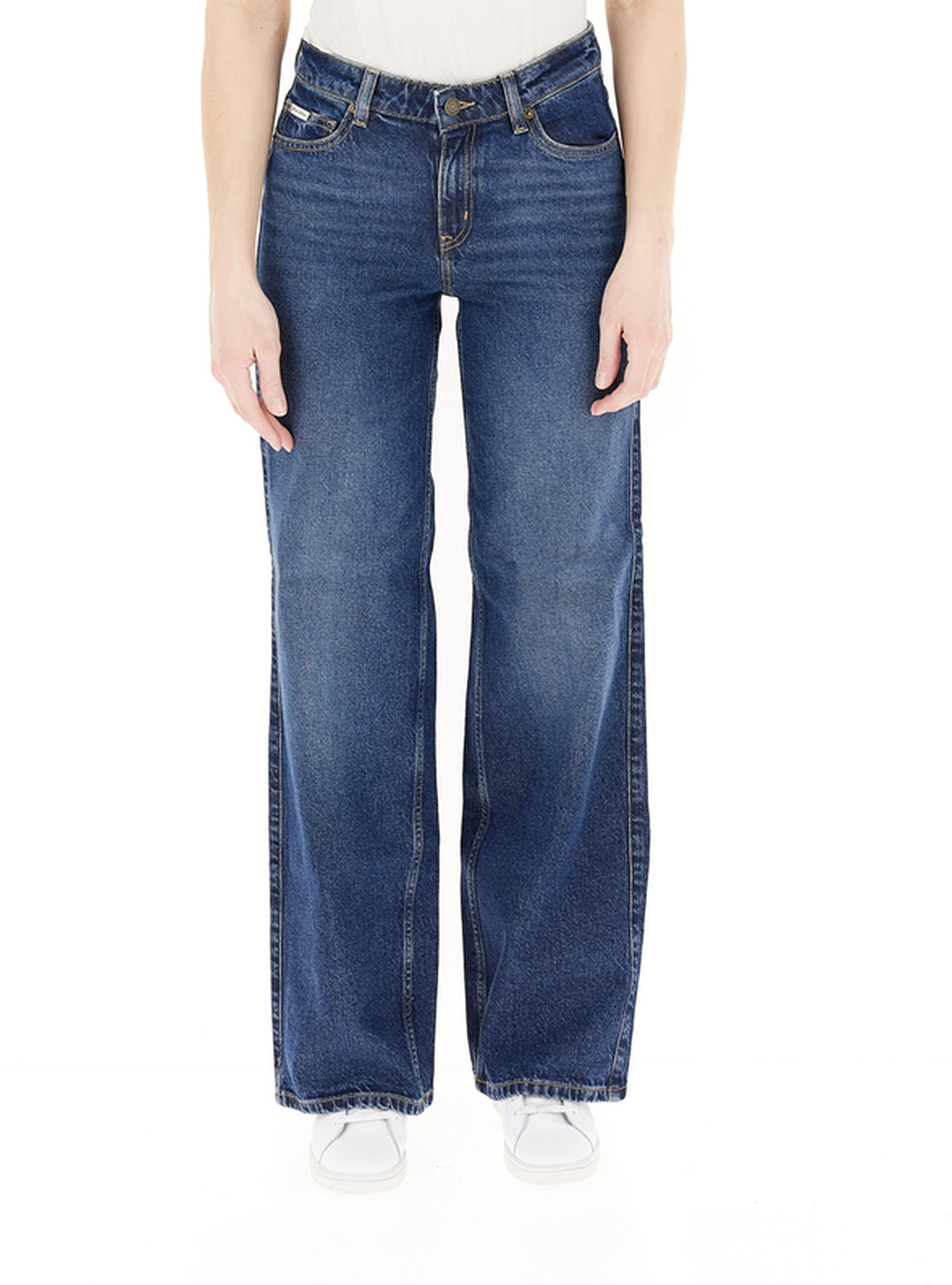GUESS JEANS Jeans wide leg BLU