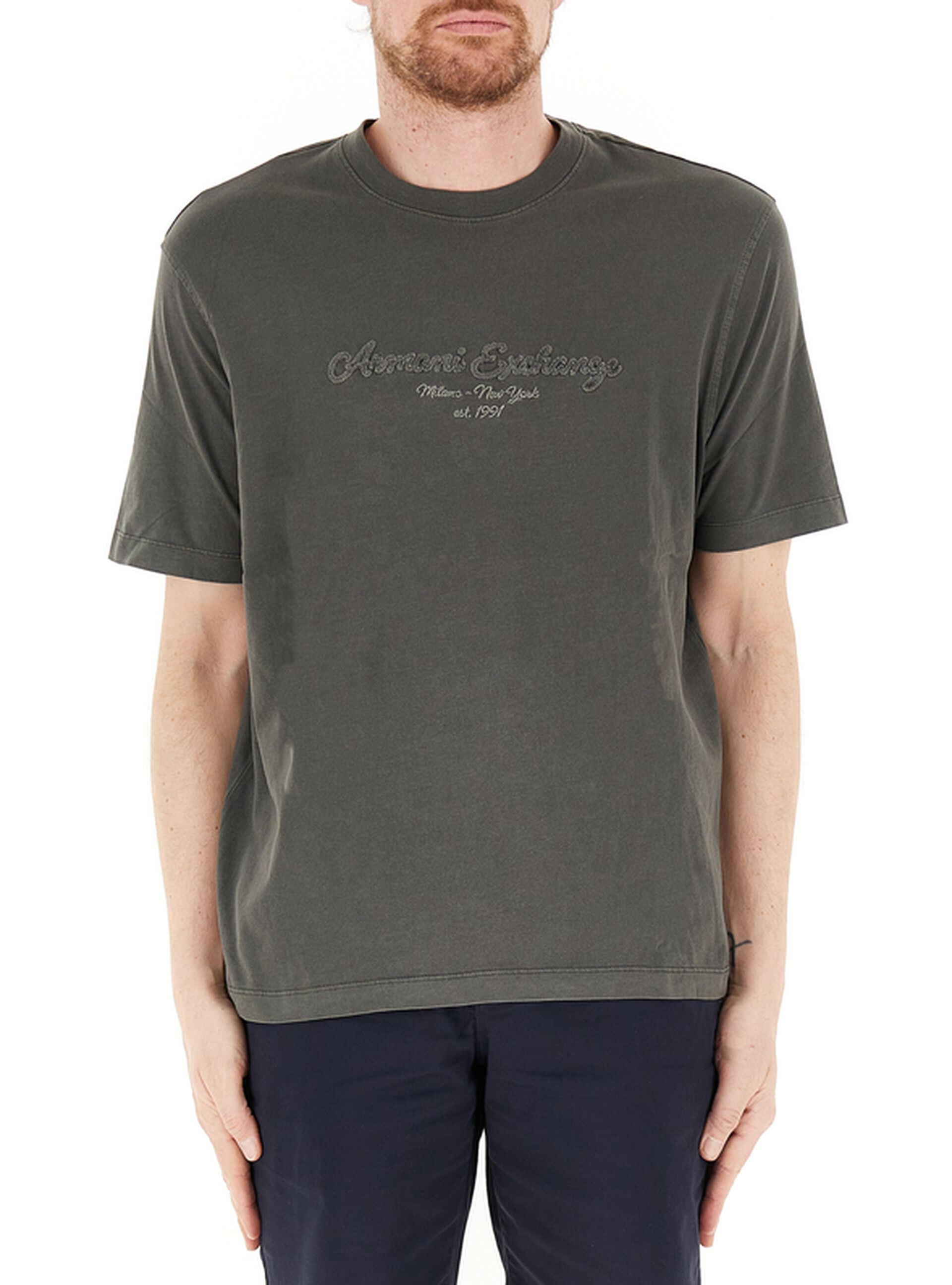 T-shirt girocollo VERDE MILITARE