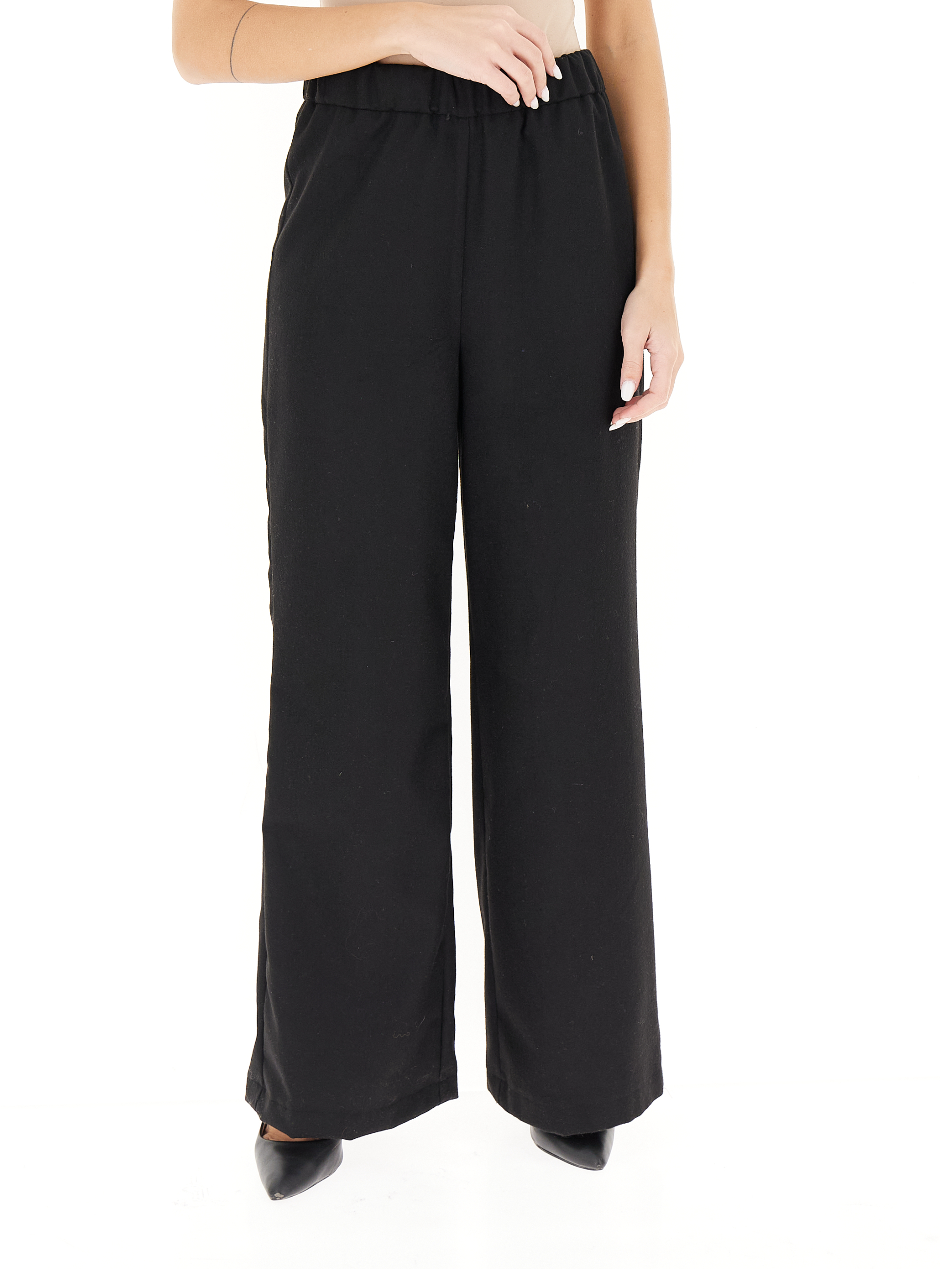 VICOLO Pantalone wide leg NERO