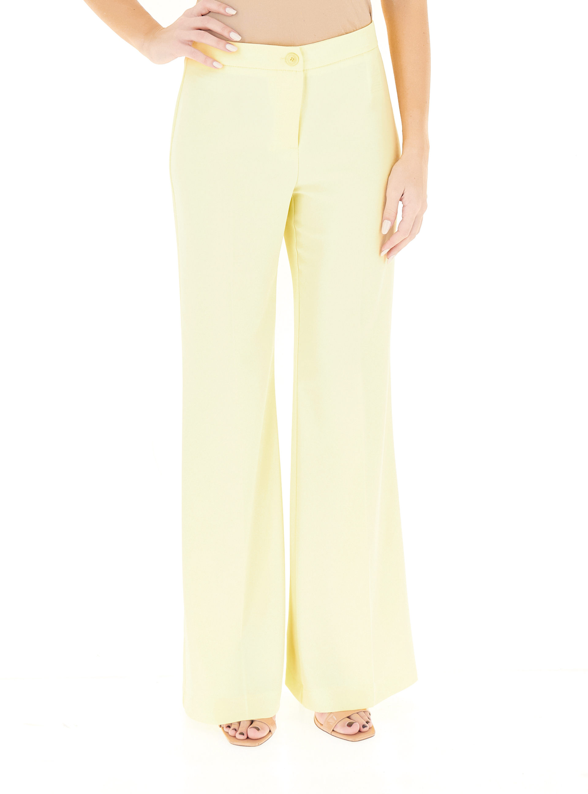 VICOLO Pantalone flare GIALLO