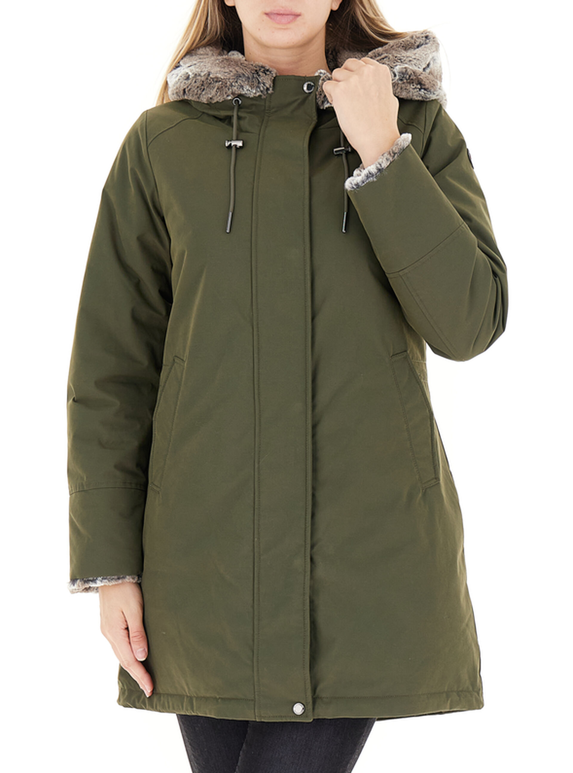 Giubbotto con cappuccio VERDE MILITARE