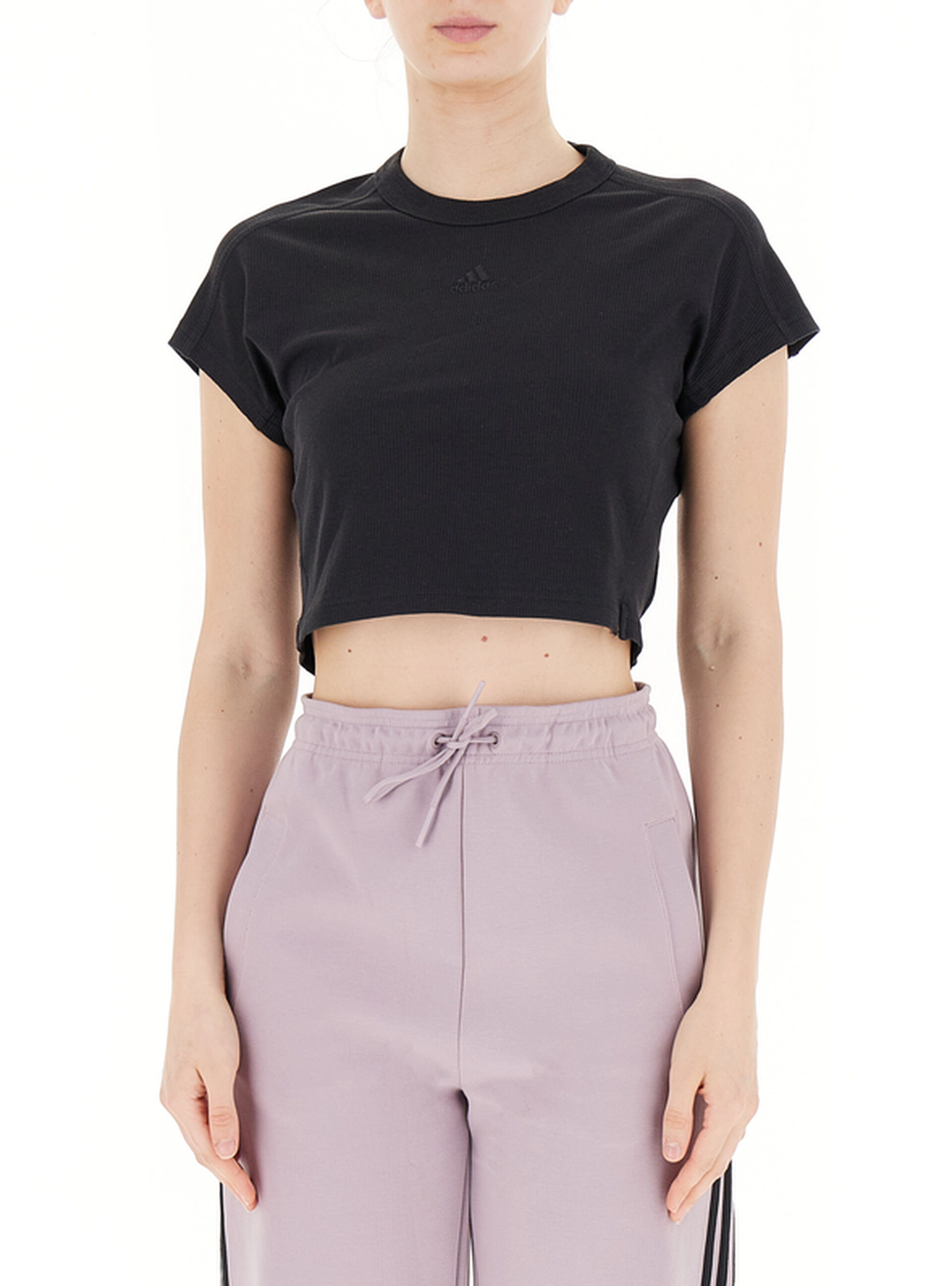 Adidas T-shirt cropped NERO