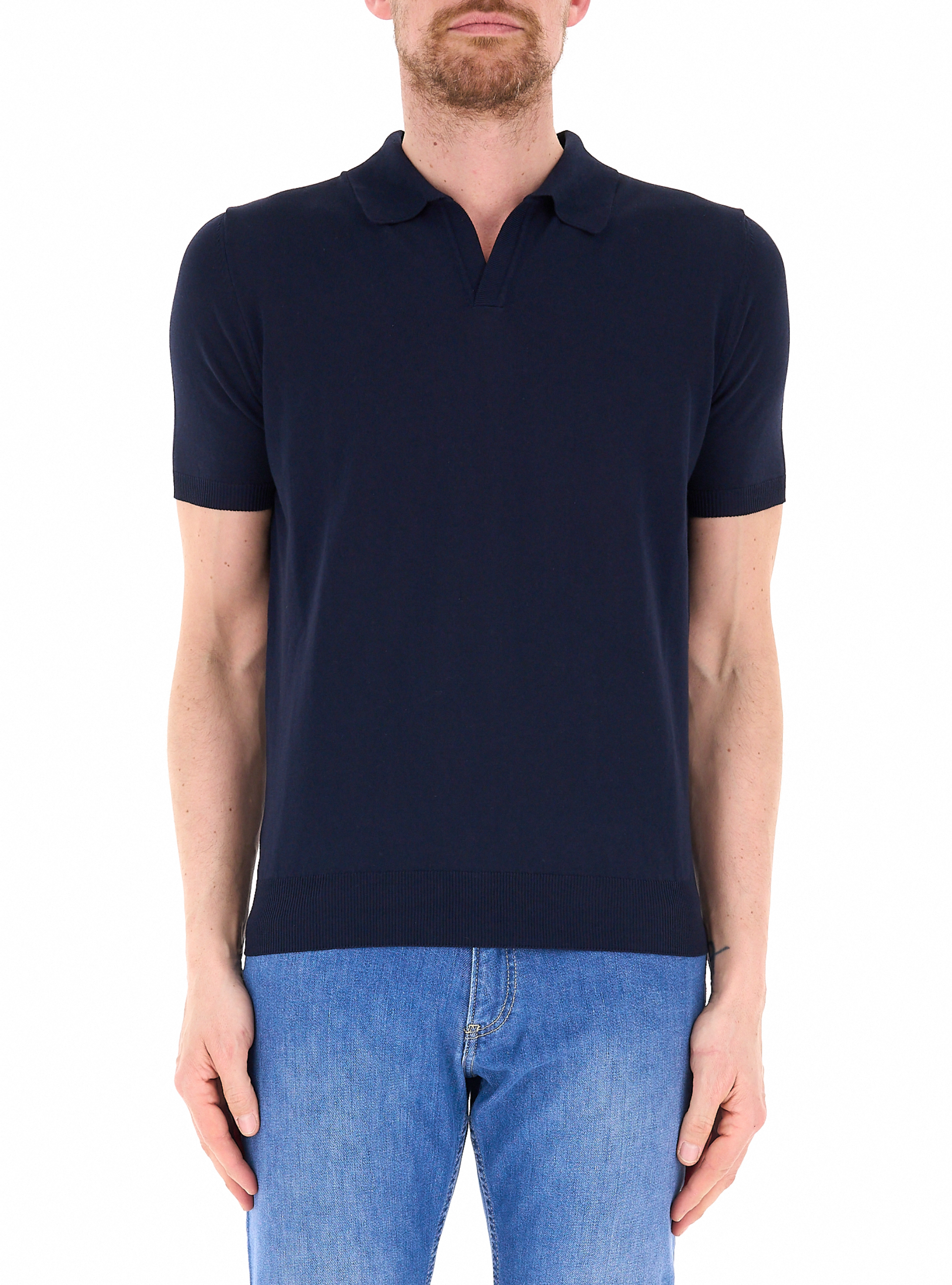 PREMODE Polo in cotone BLU NAVY 54