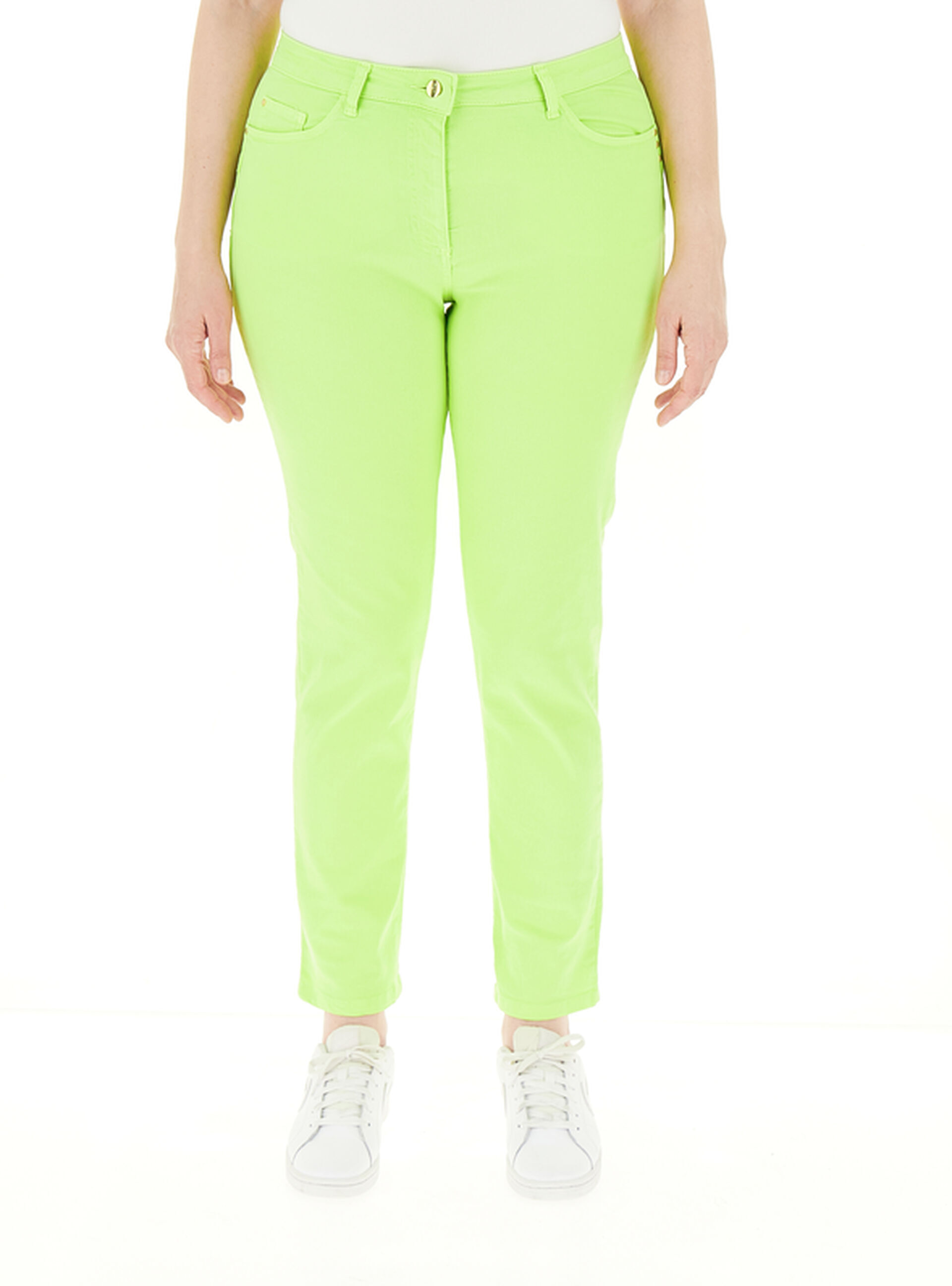 Jeans cinque tasche VERDE 50
