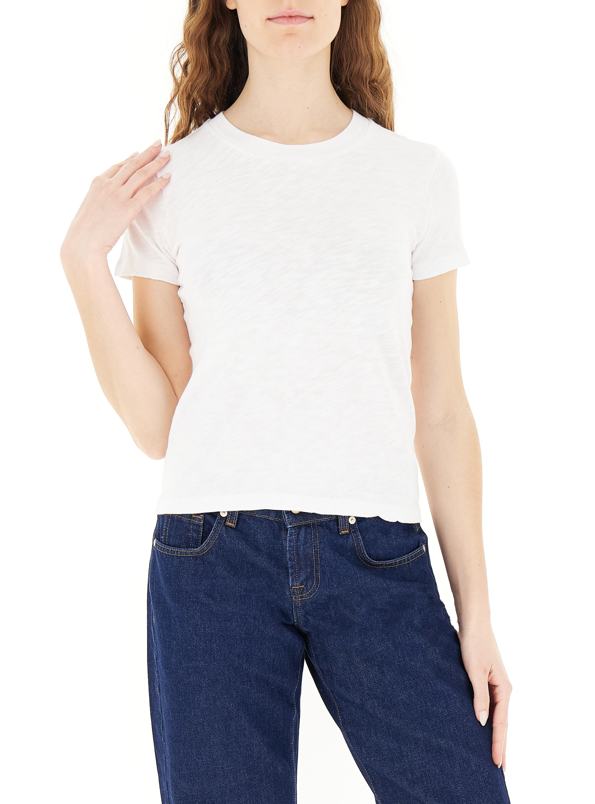 T-shirt girocollo BIANCO M
