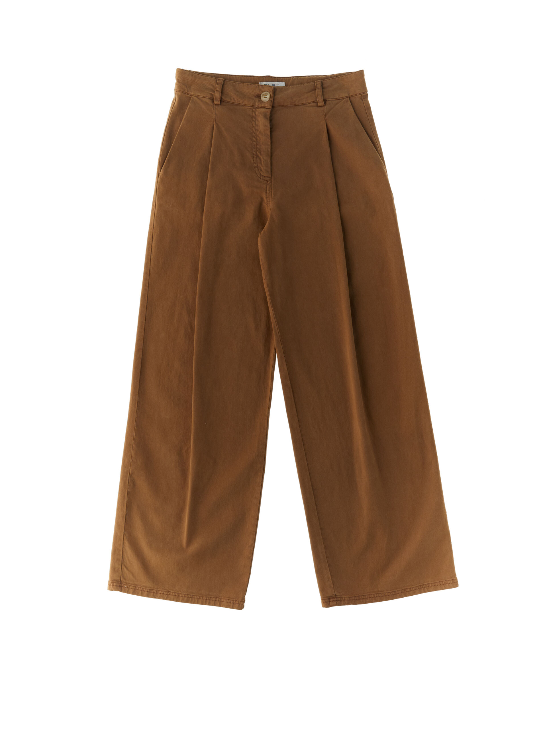 Pantalone wide leg MARRONE