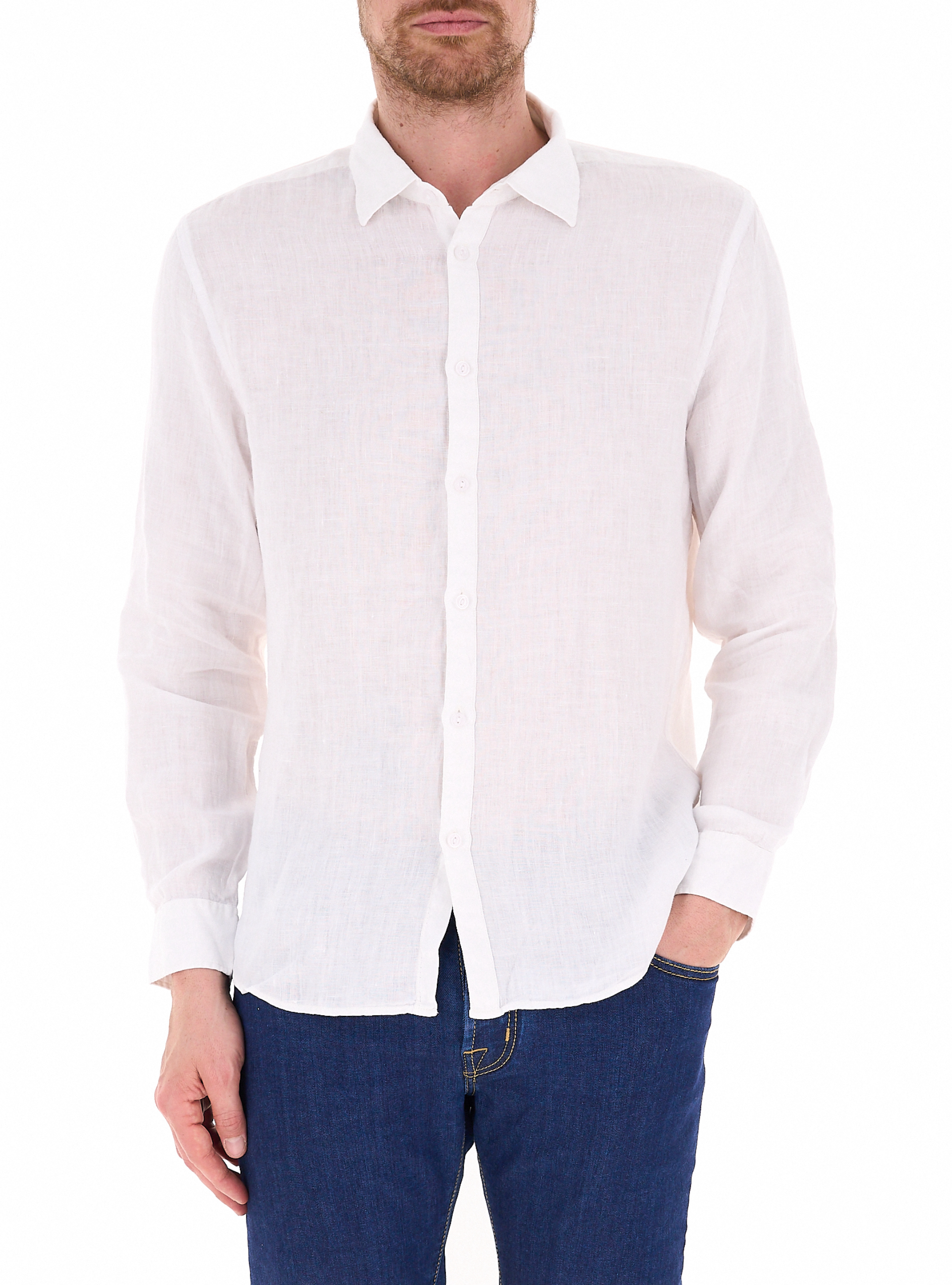 Camicia misto cotone BIANCO