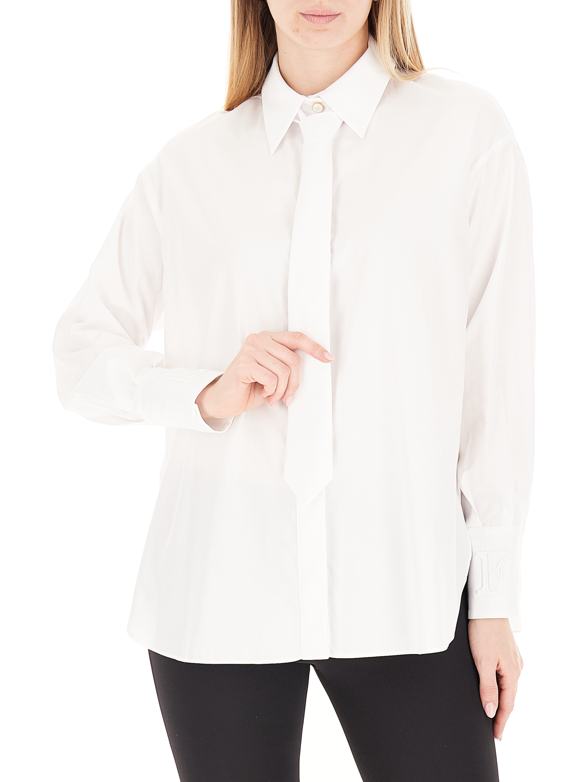 Camicia con cravatta BIANCO 42