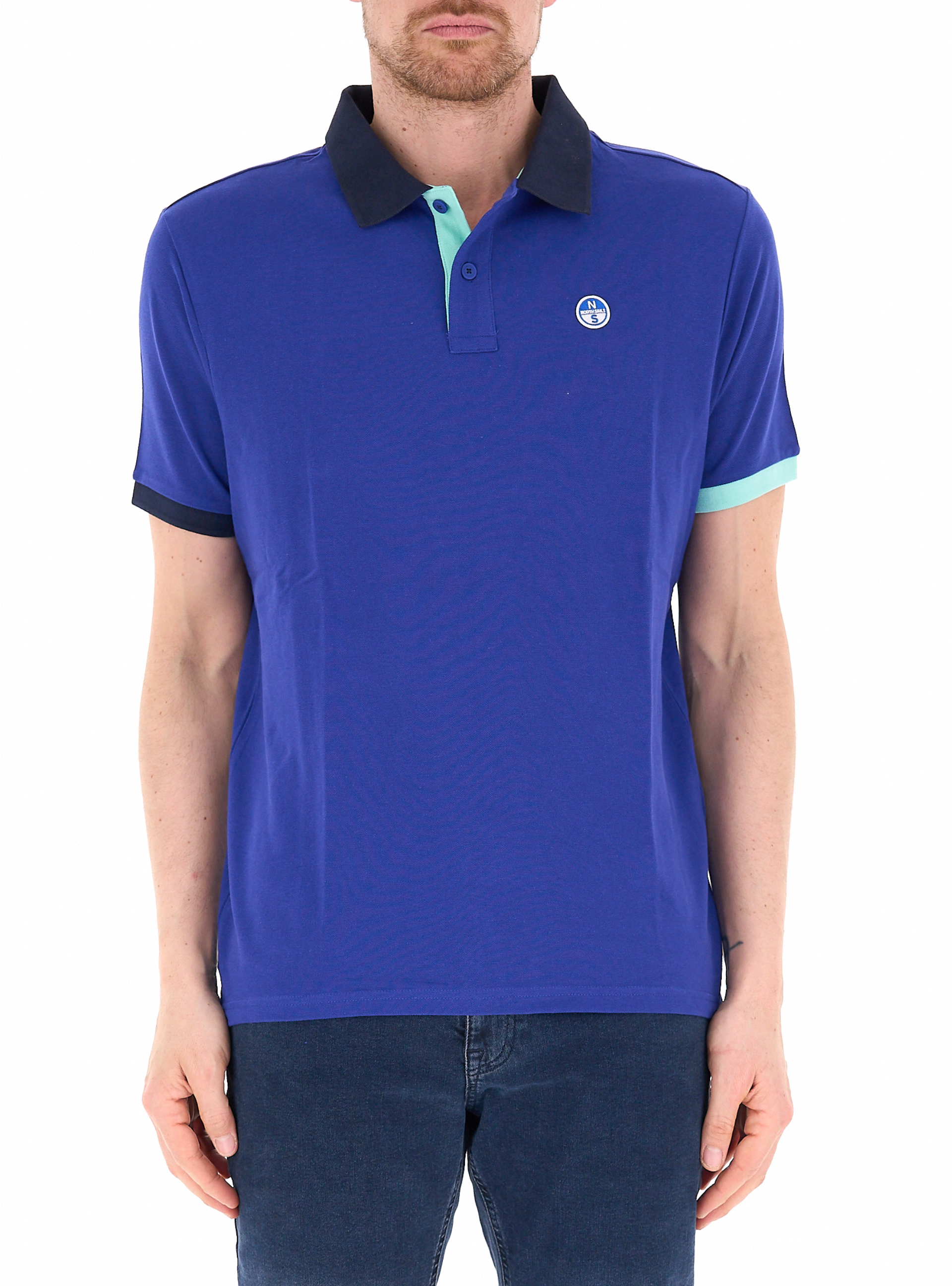 Polo maniche corte BLU XXXL
