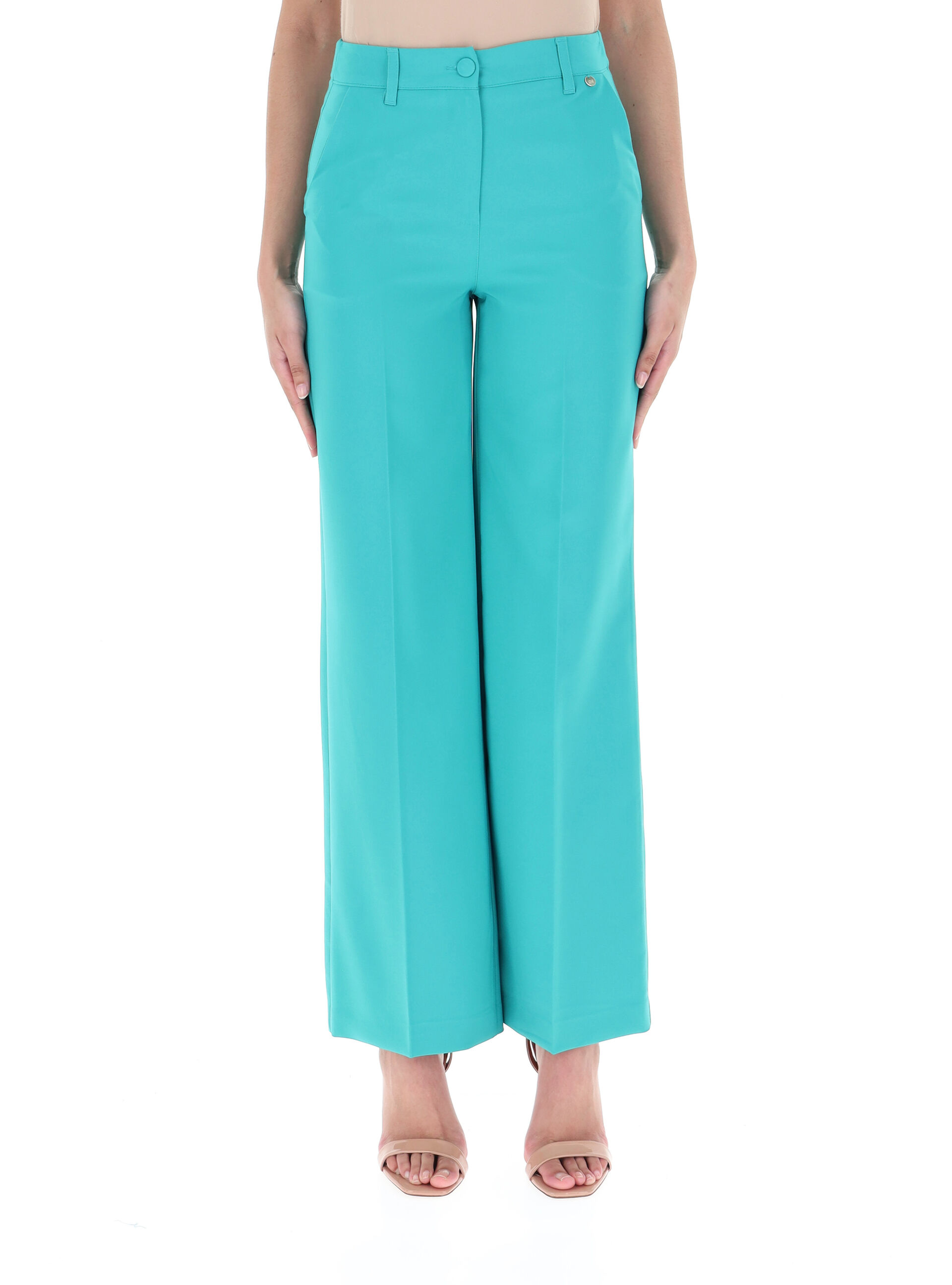 Pantalone a palazzo VERDE XS
