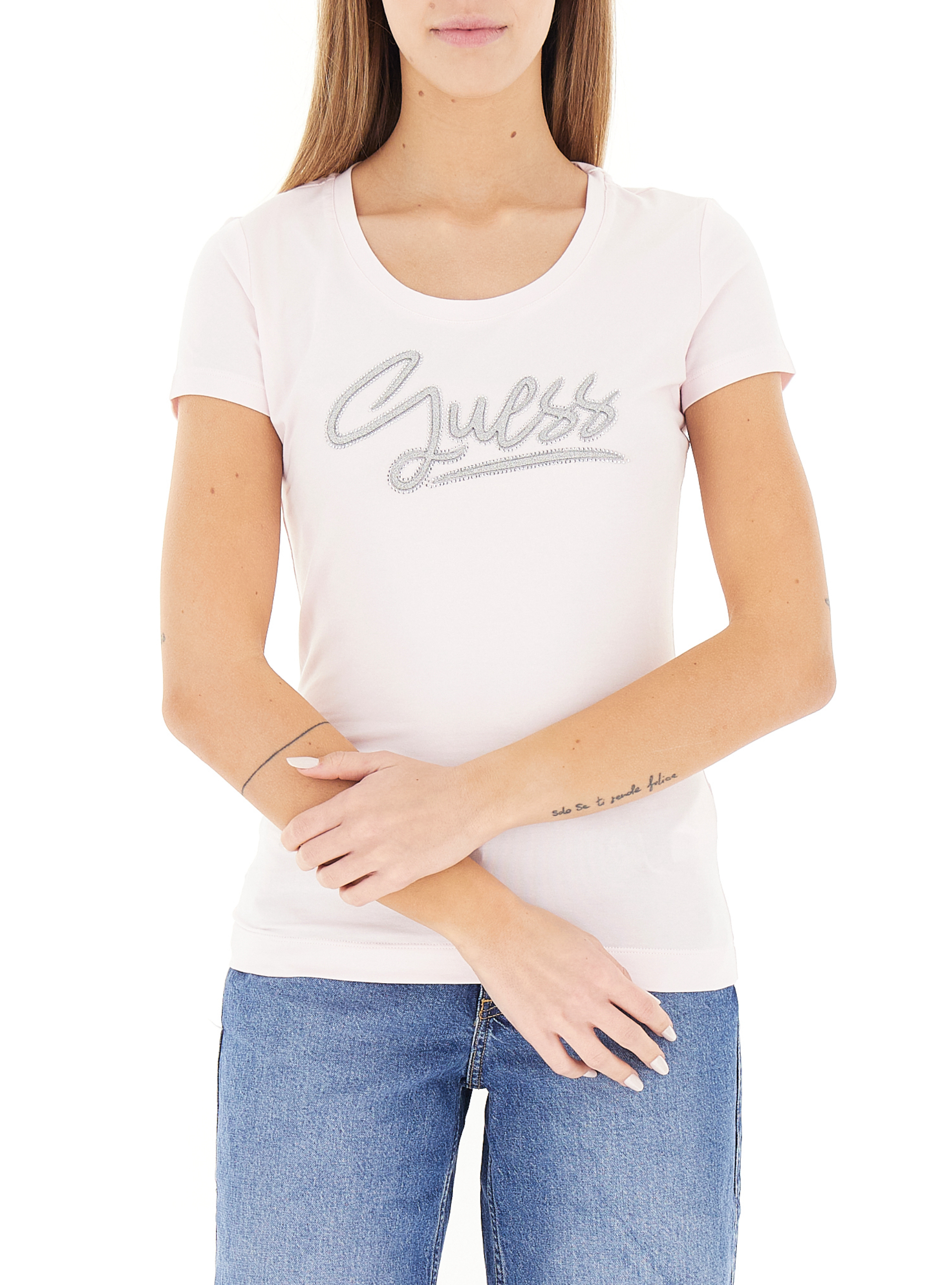 T-shirt girocollo ROSA CHIARO