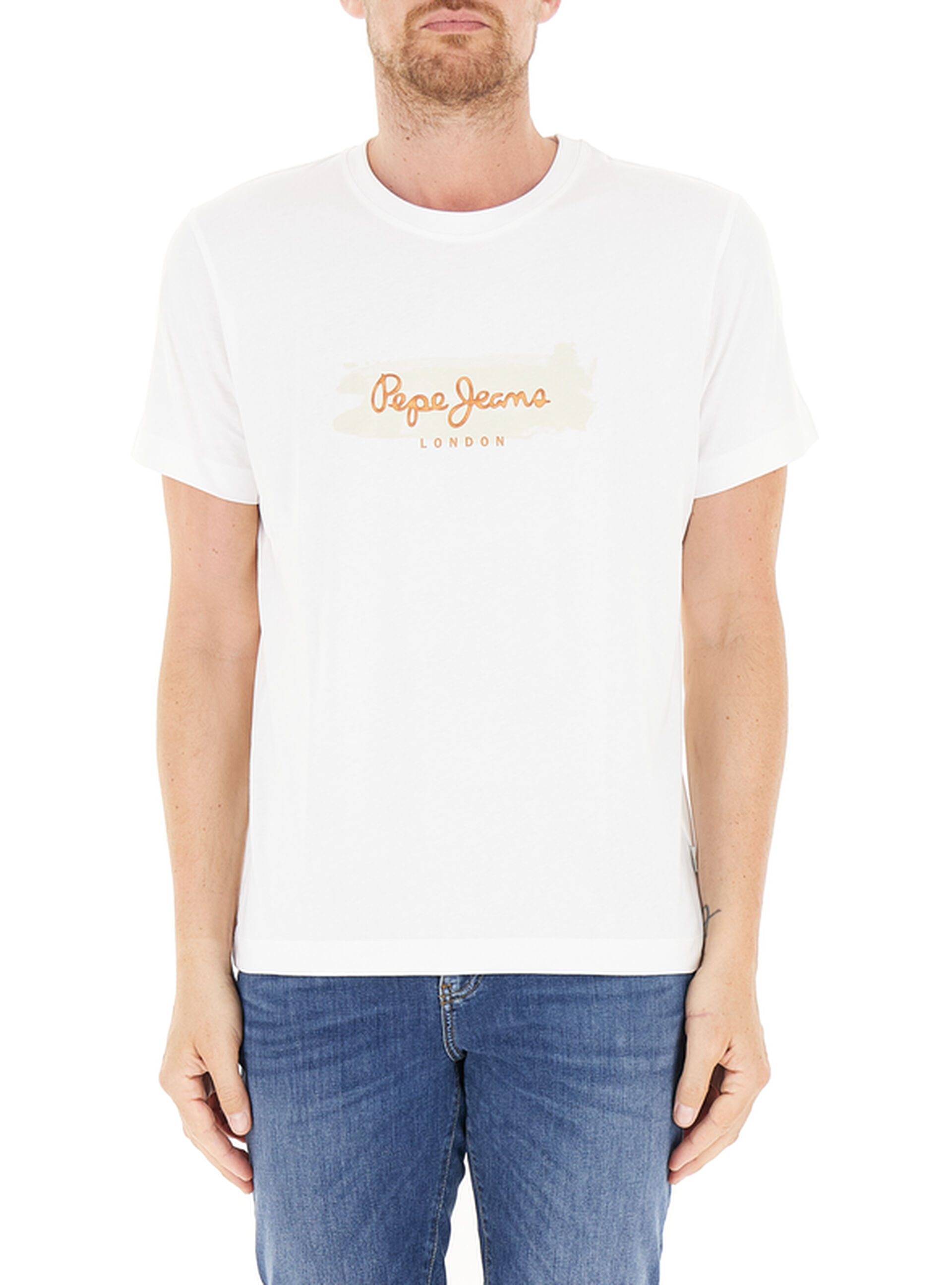 T-shirt girocollo BIANCO L