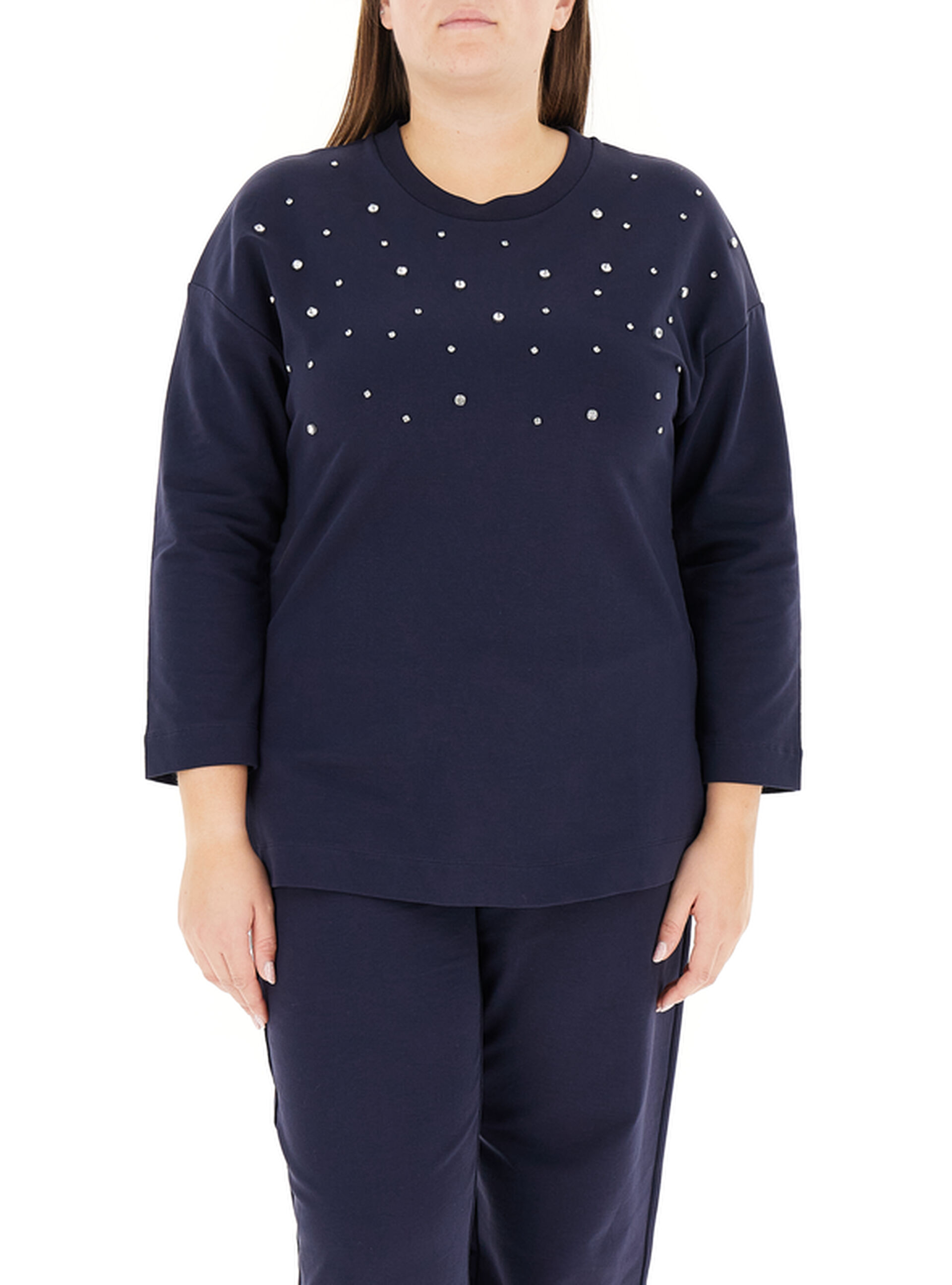 Felpa girocollo BLU NAVY L