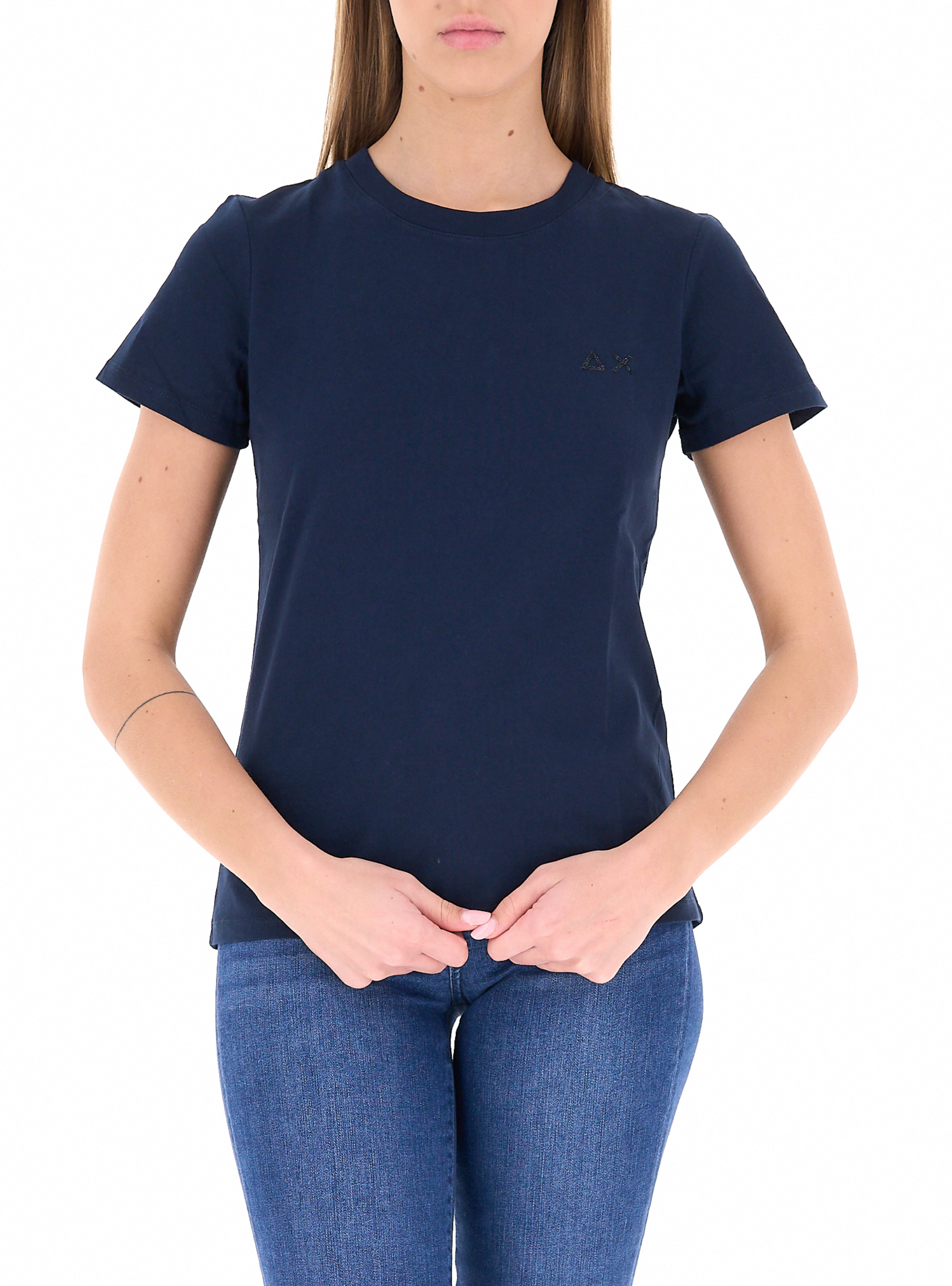 SUN68 T-shirt girocollo BLU NAVY S