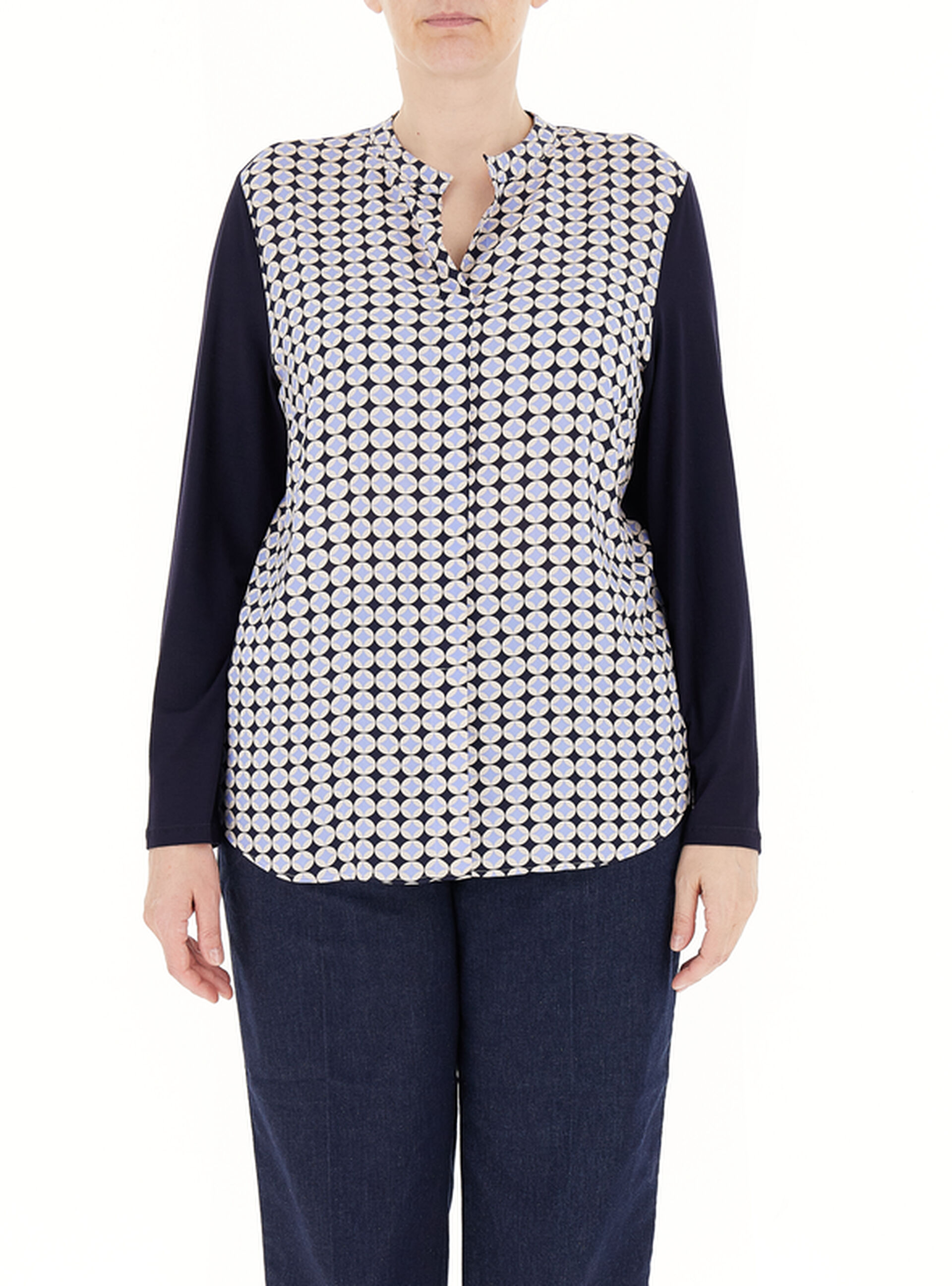 ELENA MIRO' Blusa in viscosa BLU